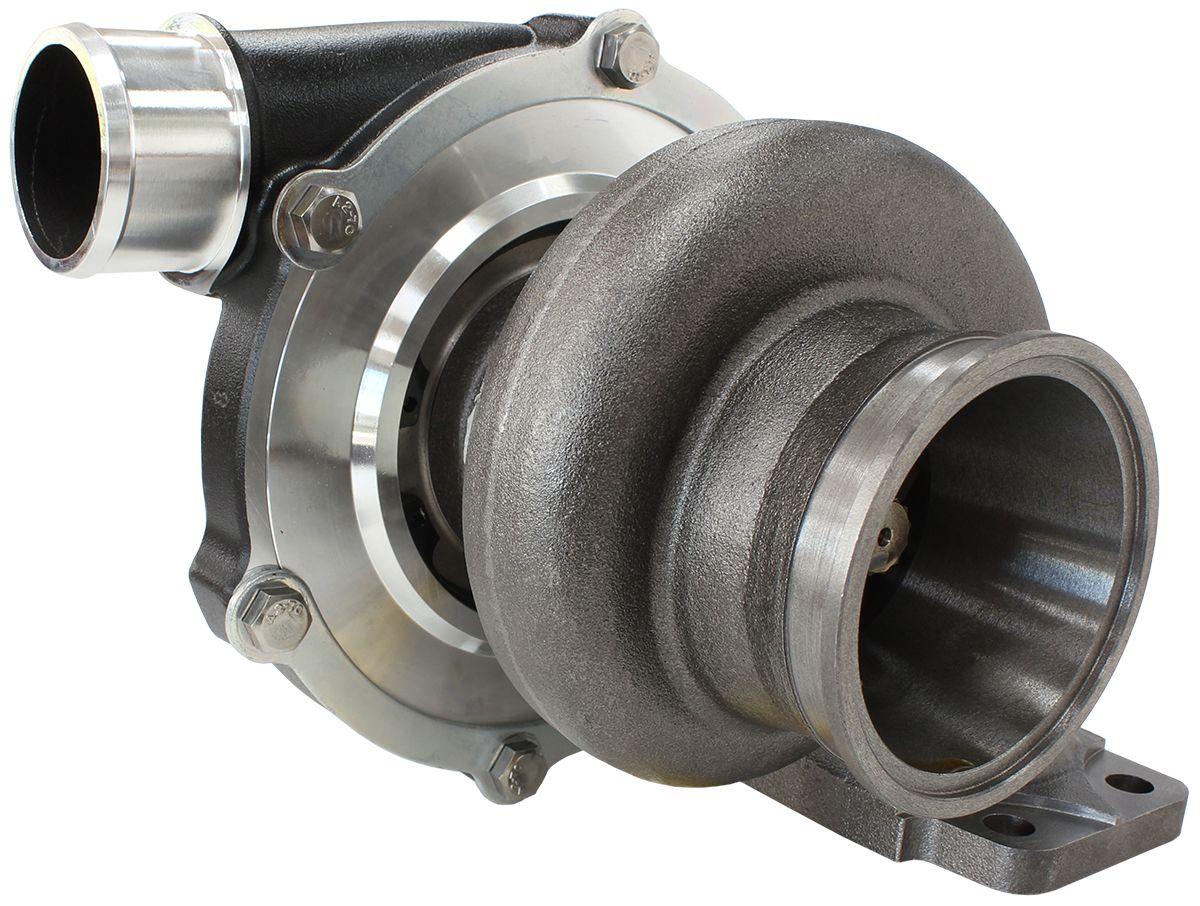 Aeroflow Performance External Wastegate, T3 Inlet Flange, V-Band Exhaust Flange Aeroflow BOOSTED 5855 .63 Turbocharger 750HP, Hi Temp Black Finish AF8005-3005BLK SR