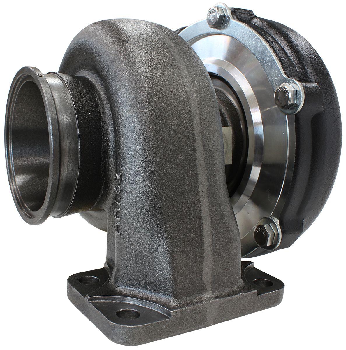 Aeroflow Performance External Wastegate, T3 Inlet Flange, V-Band Exhaust Flange Aeroflow BOOSTED 5862 .82 Turbocharger 750HP, Hi Temp Black Finish AF8005-3011BLK SR