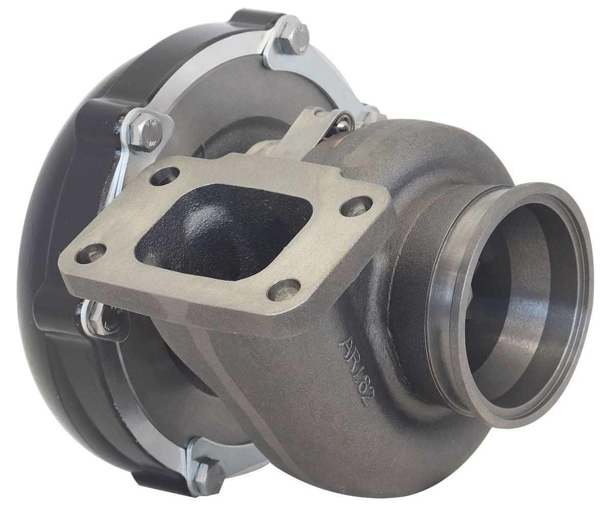 Aeroflow Performance External Wastegate, T3 Inlet Flange, V-Band Exhaust Flange Aeroflow BOOSTED 6262 .83 Turbocharger 900HP, Hi Temp Black Finish AF8005-3060BLK SR