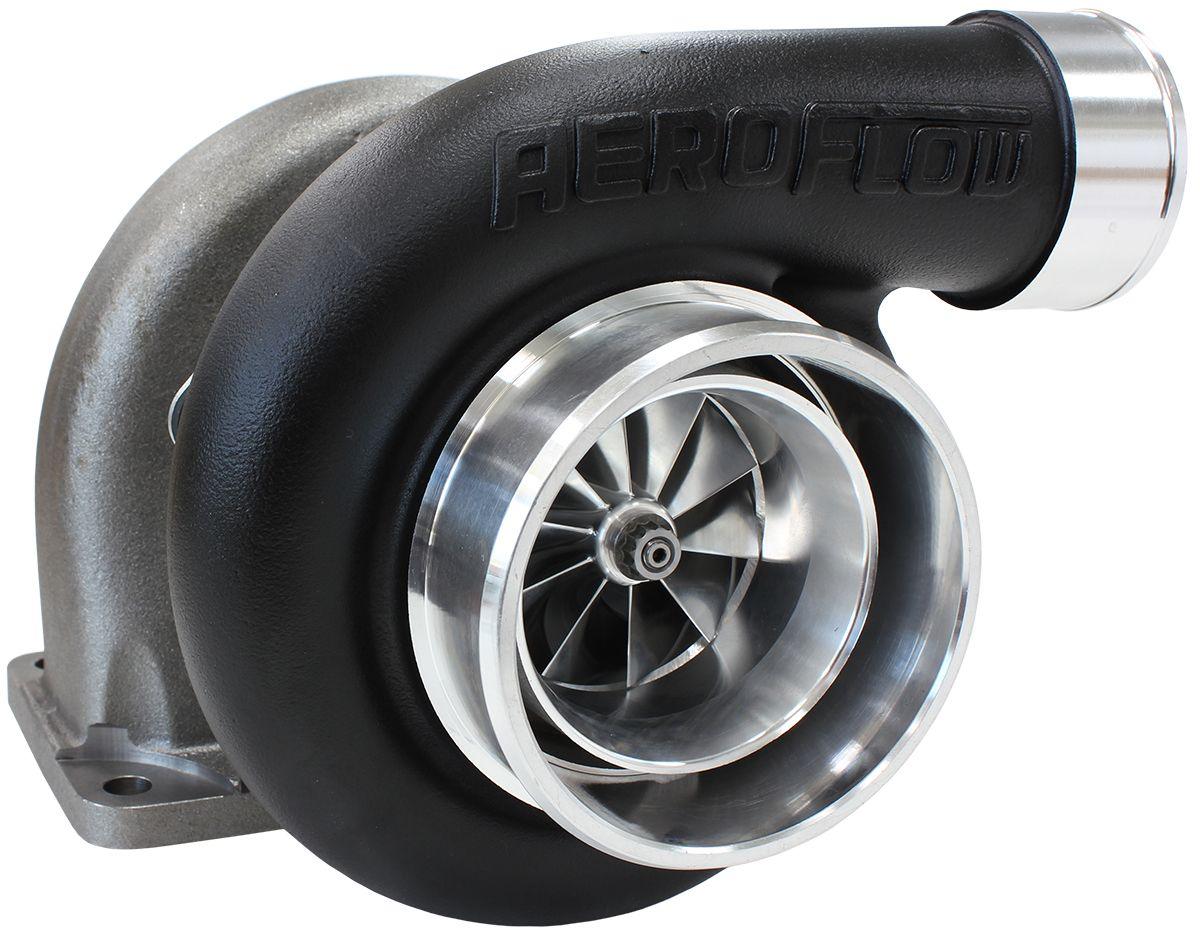 Aeroflow Performance External Wastegate, T3 Inlet Flange, V-Band Exhaust Flange Aeroflow BOOSTED 6662 1.06 Turbocharger 900HP, Hi Temp Black Finish AF8005-3017BLK SR