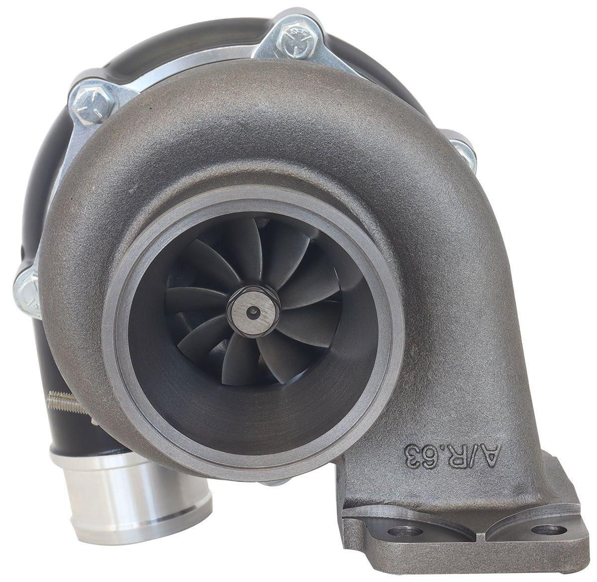 Aeroflow Performance External Wastegate, T3 Inlet Flange, V-Band Exhaust Flange Aeroflow BOOSTED B5455 .61 Turbocharger 660HP, Hi Temp Black Finish AF8005-3035BLK SR