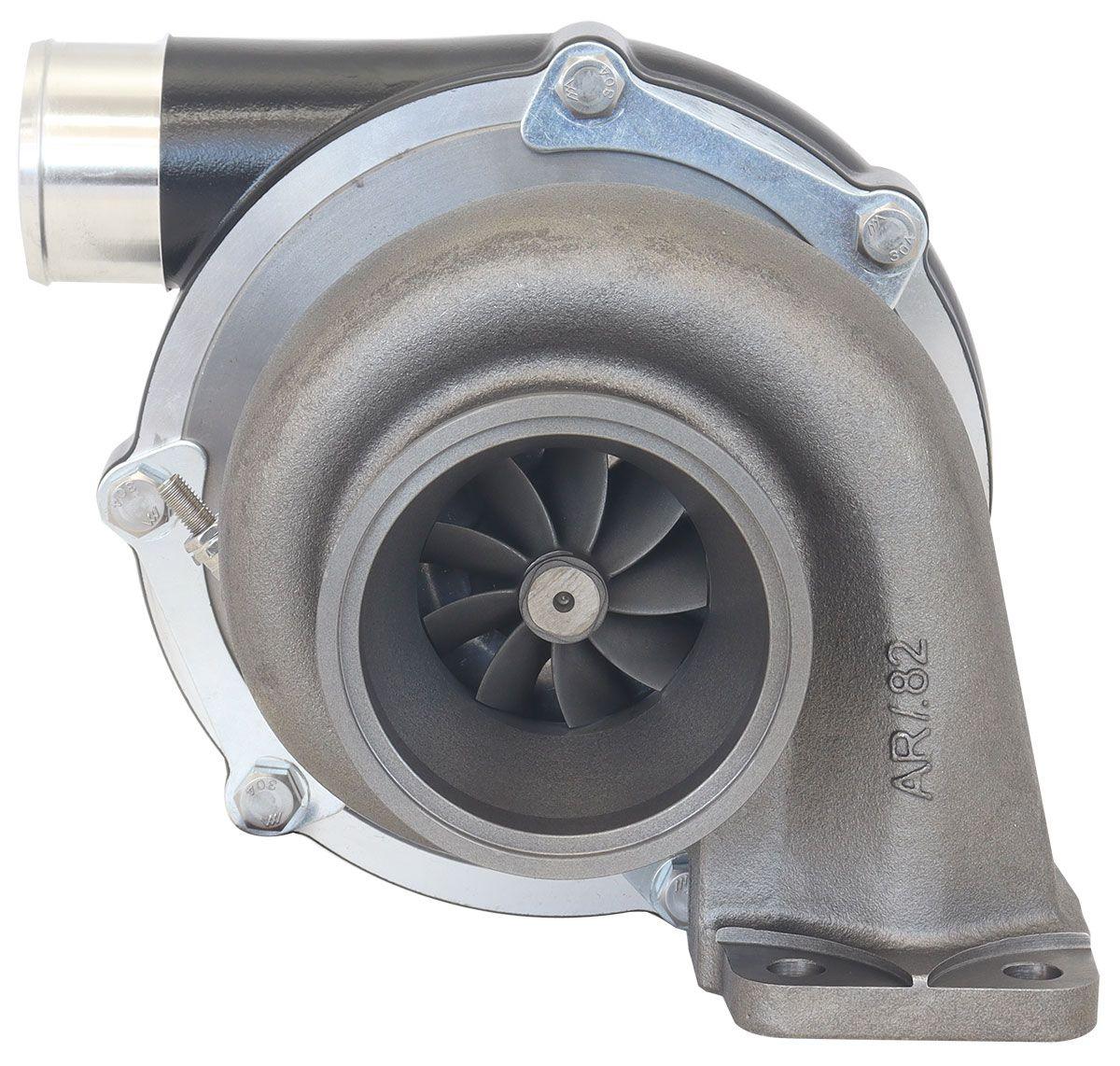 Aeroflow Performance External Wastegate, T3 Inlet Flange, V-Band Exhaust Flange Aeroflow BOOSTED B5855 .83 Turbocharger 770HP, Hi Temp Black Finish AF8005-3044BLK SR