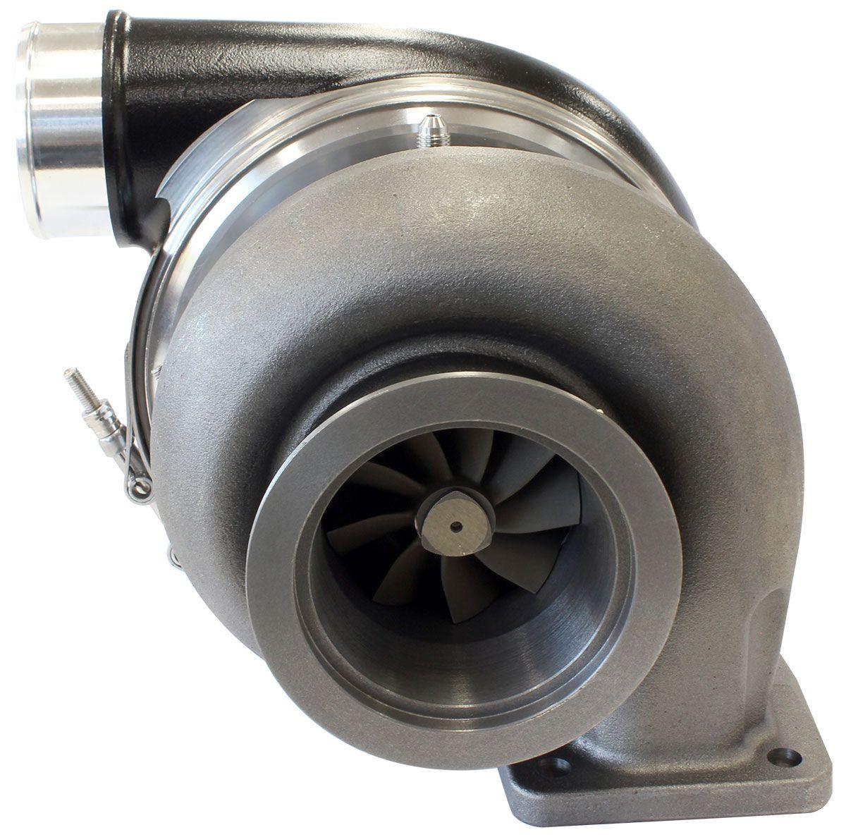 Aeroflow Performance External Wastegate, T4 Inlet Flange, V-Band Exhaust Flange Aeroflow BOOSTED 7375 T4 1.25 Turbocharger 1200HP, Hi Temp Black Finish AF8005-4042BLK SR