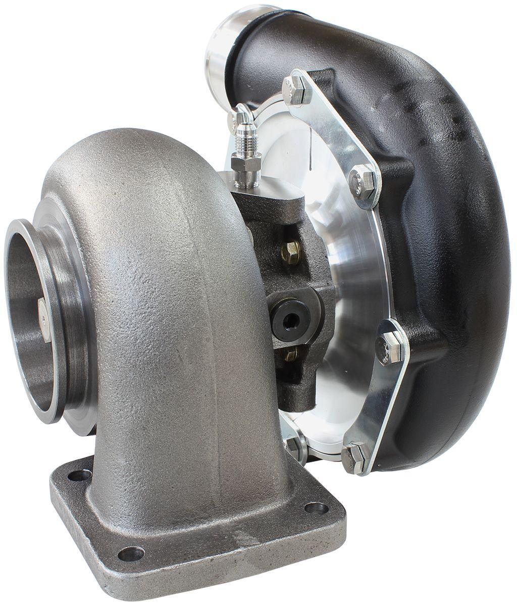 Aeroflow Performance External Wastegate, T4 Inlet Flange, V-Band Exhaust Flange Aeroflow BOOSTED 7875 GEN 1 T4 .96 Turbocharger 1050HP, Hi Temp Black Finish AF8005-4020B SR
