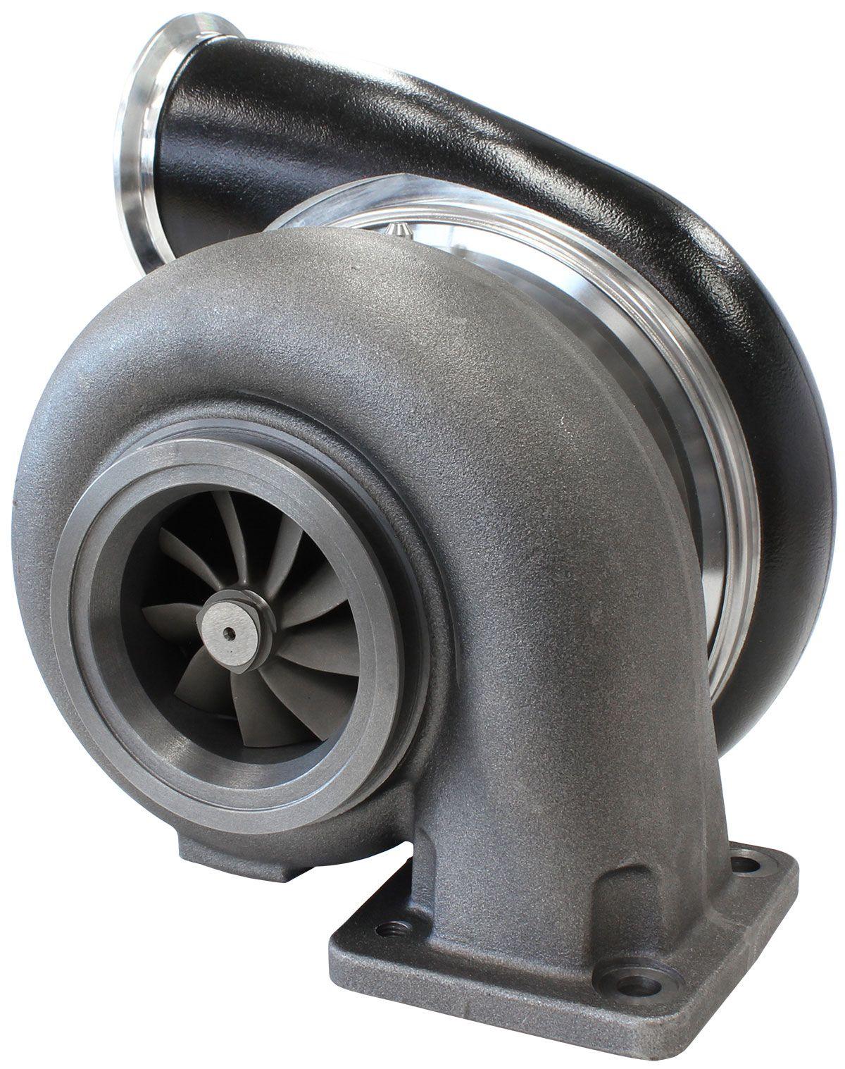 Aeroflow Performance External Wastegate, T4 Inlet Flange, V-Band Exhaust Flange Aeroflow BOOSTED 7975 T4 1.25 Turbocharger 1450HP, Hi Temp Black Finish AF8005-4043BLK SR