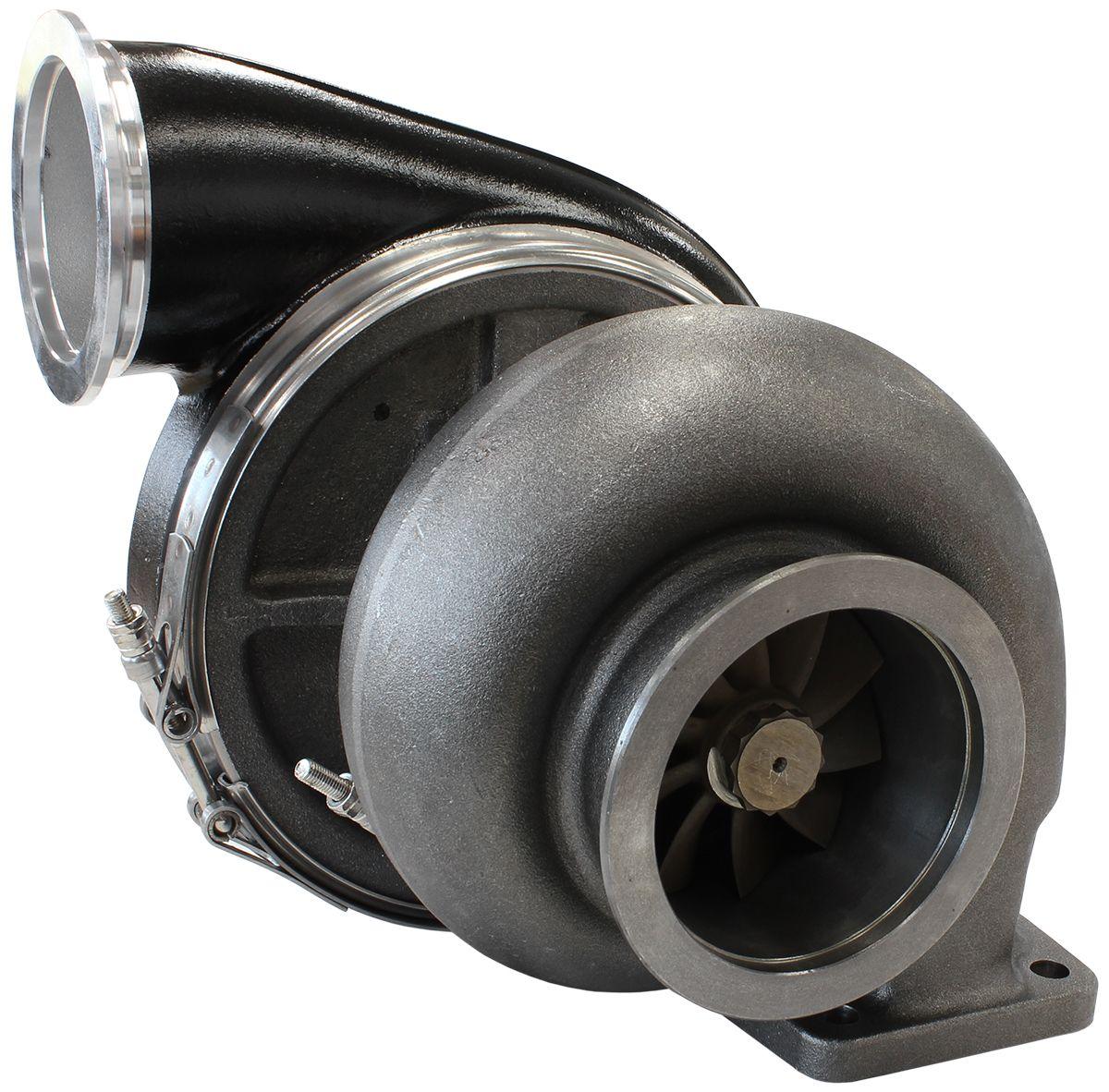 Aeroflow Performance External Wastegate, T4 Twin Entry Inlet Flange, V-Band Exhaust Flange Aeroflow BOOSTED 7588 T4 1.25 Turbocharger 1500HP, Hi Temp Black Finish AF8006-4027BLK SR
