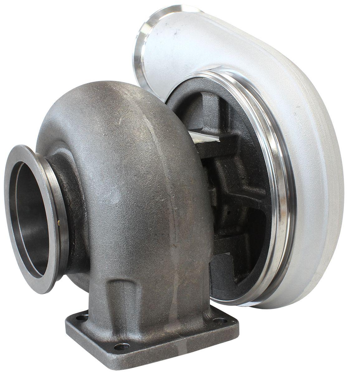 Aeroflow Performance External Wastegate, T4 Twin Entry Inlet Flange, V-Band Exhaust Flange Aeroflow BOOSTED 7588 T4 1.25 Turbocharger 1500HP, Natural Cast Finish AF8006-4027 SR