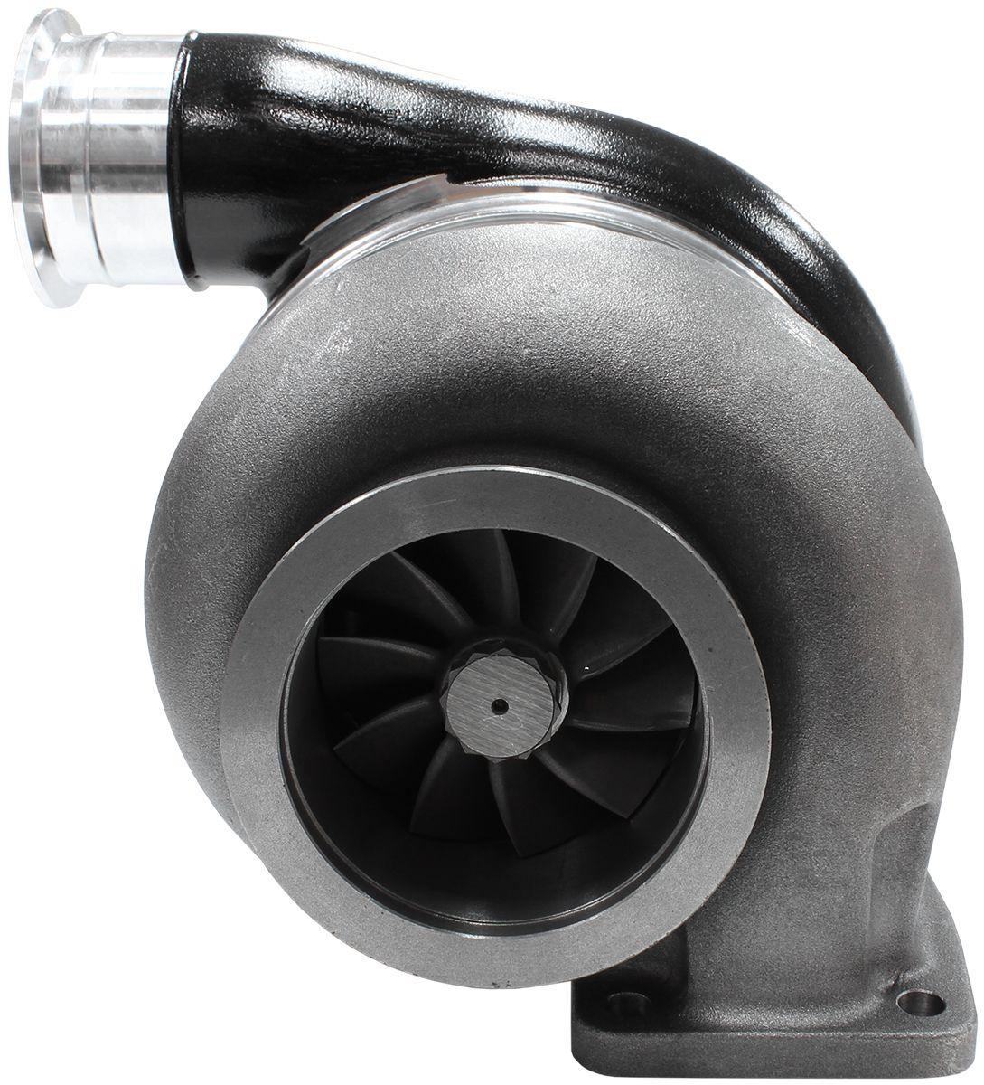 Aeroflow Performance External Wastegate, T4 Twin Entry Inlet Flange, V-Band Exhaust Flange Aeroflow BOOSTED 8888 T4 1.25 Turbocharger 1600HP, Hi Temp Black Finish AF8005-4001BLK SR