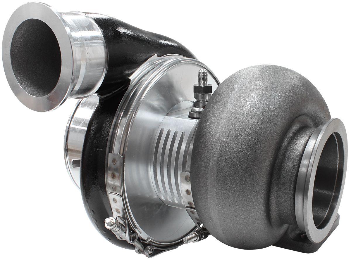Aeroflow Performance External Wastegate, T4 Twin Entry Inlet Flange, V-Band Exhaust Flange Aeroflow BOOSTED 8888 T4 1.25 Turbocharger 1600HP, Hi Temp Black Finish AF8005-4001BLK SR