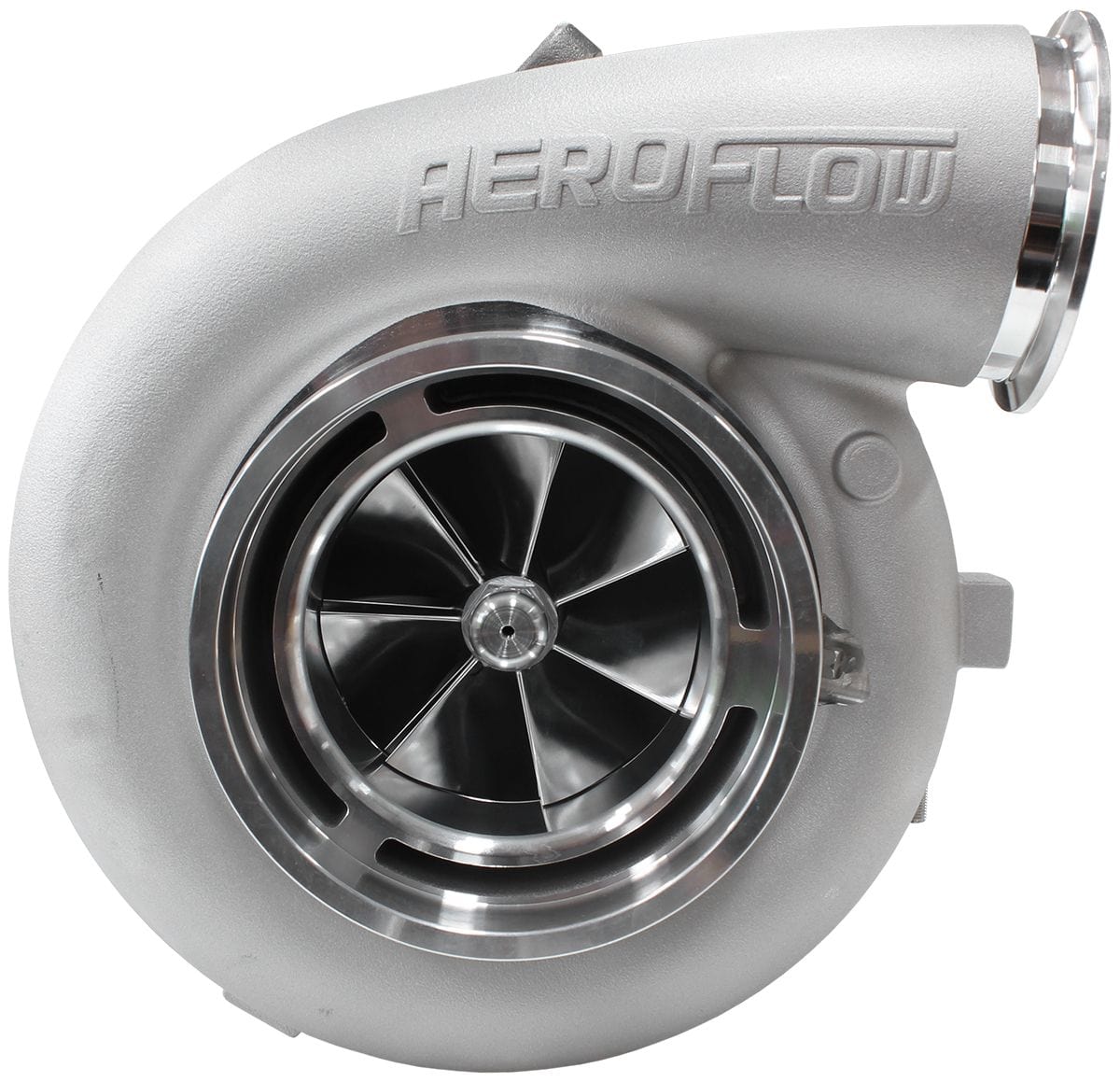 Aeroflow Performance External Wastegate, T6 Twin Entry Inlet Flange, V-Band Exhaust Flange Aeroflow BOOSTED 106102 T6 1.24 Turbocharger 2850HP, Natural Cast Finish AF8006-6013 SR
