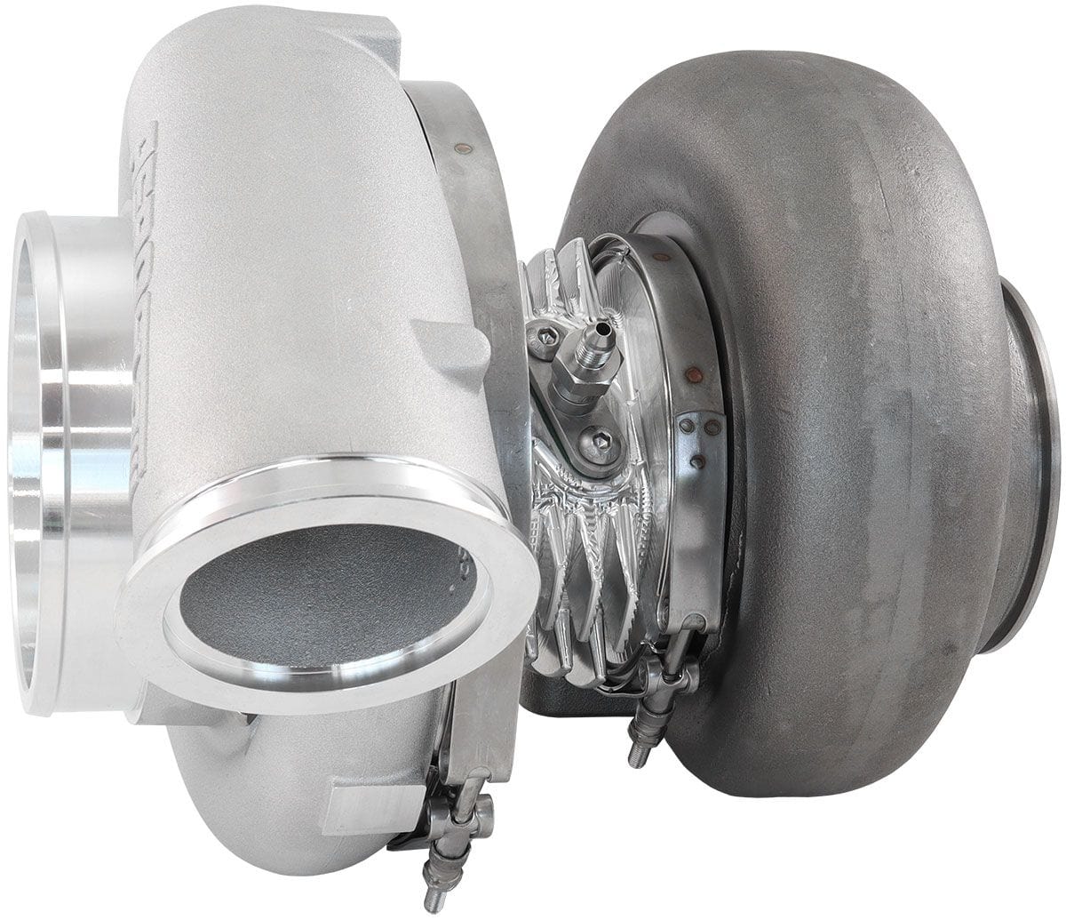 Aeroflow Performance External Wastegate, T6 Twin Entry Inlet Flange, V-Band Exhaust Flange Aeroflow BOOSTED 88102 T6 1.24 Turbocharger 2500HP, Natural Cast Finish AF8005-6020 SR