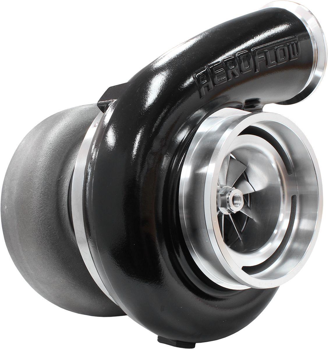 Aeroflow Performance External Wastegate, T6 Twin Entry Inlet Flange, V-Band Exhaust Flange Aeroflow BOOSTED 94103 T6 1.24 Turbocharger 2500HP, Hi Temp Black Finish AF8005-6005BLK SR