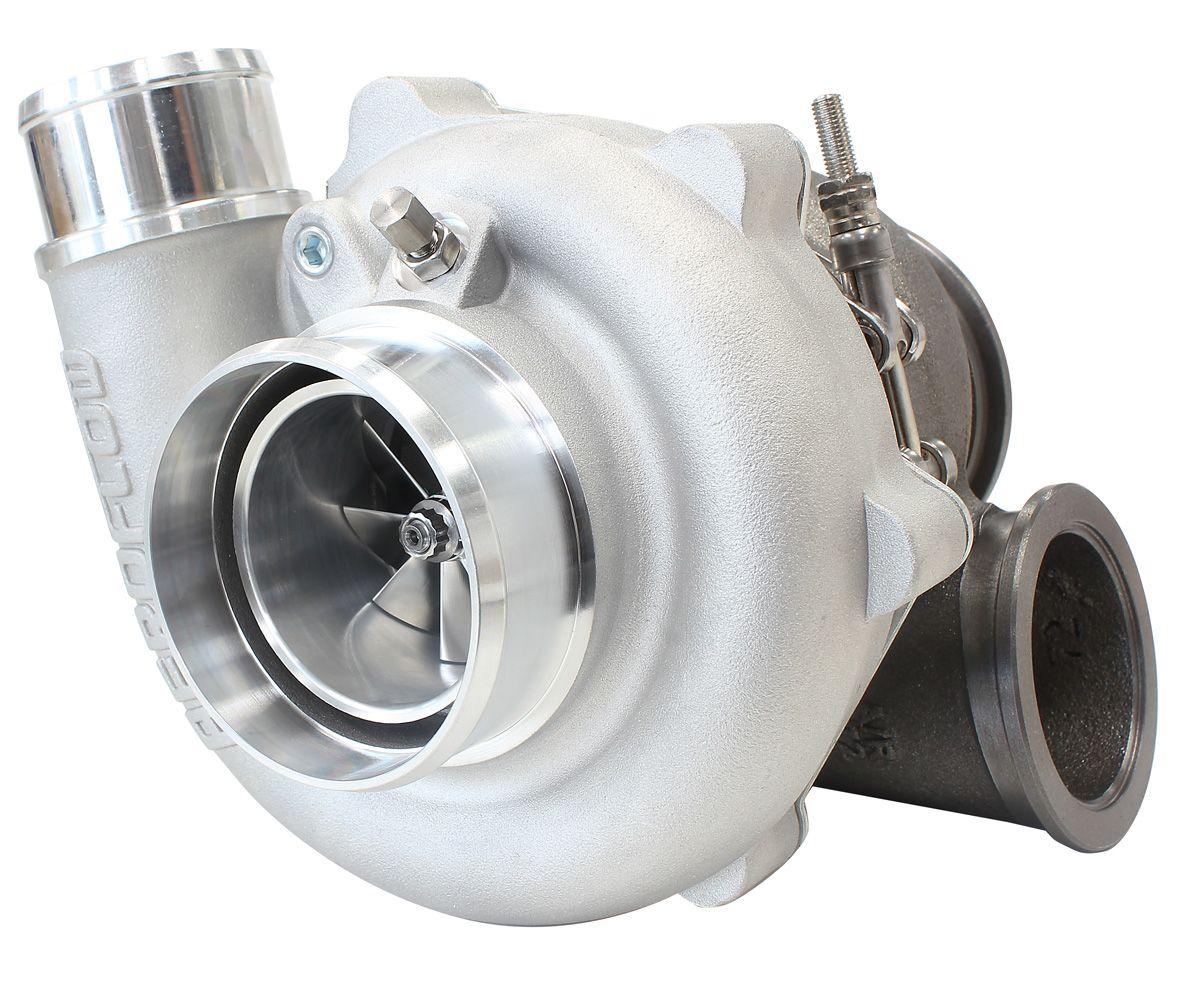 Aeroflow Performance External Wastegate, V-Band Inlet & Exhaust Flanges Aeroflow BOOSTED 5449 .72 Turbocharger 660HP, Natural Cast Finish AF8005-2015 SR
