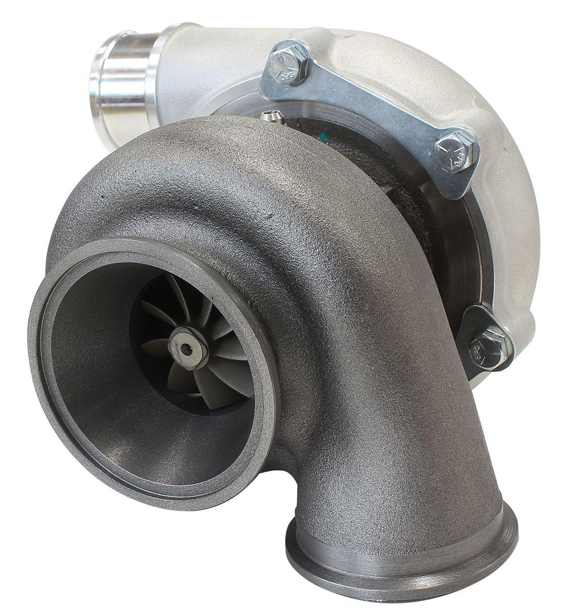Aeroflow Performance External Wastegate, V-Band Inlet & Exhaust Flanges Aeroflow BOOSTED 5449 .72 Turbocharger 660HP, Natural Cast Finish AF8005-2015 SR