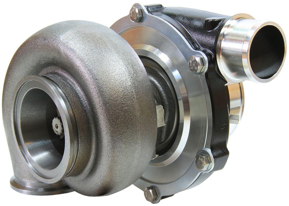 Aeroflow Performance External Wastegate, V-Band Inlet & Exhaust Flanges Aeroflow BOOSTED 5455 1.01 Reverse Rotation Turbocharger 650HP, Hi Temp Black Finish AF80 SR