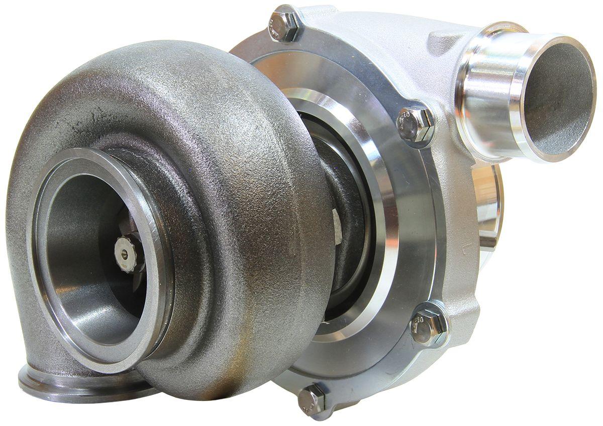 Aeroflow Performance External Wastegate, V-Band Inlet & Exhaust Flanges Aeroflow BOOSTED 5455 1.01 Reverse Rotation Turbocharger 650HP, Natural Cast Finish AF800 SR