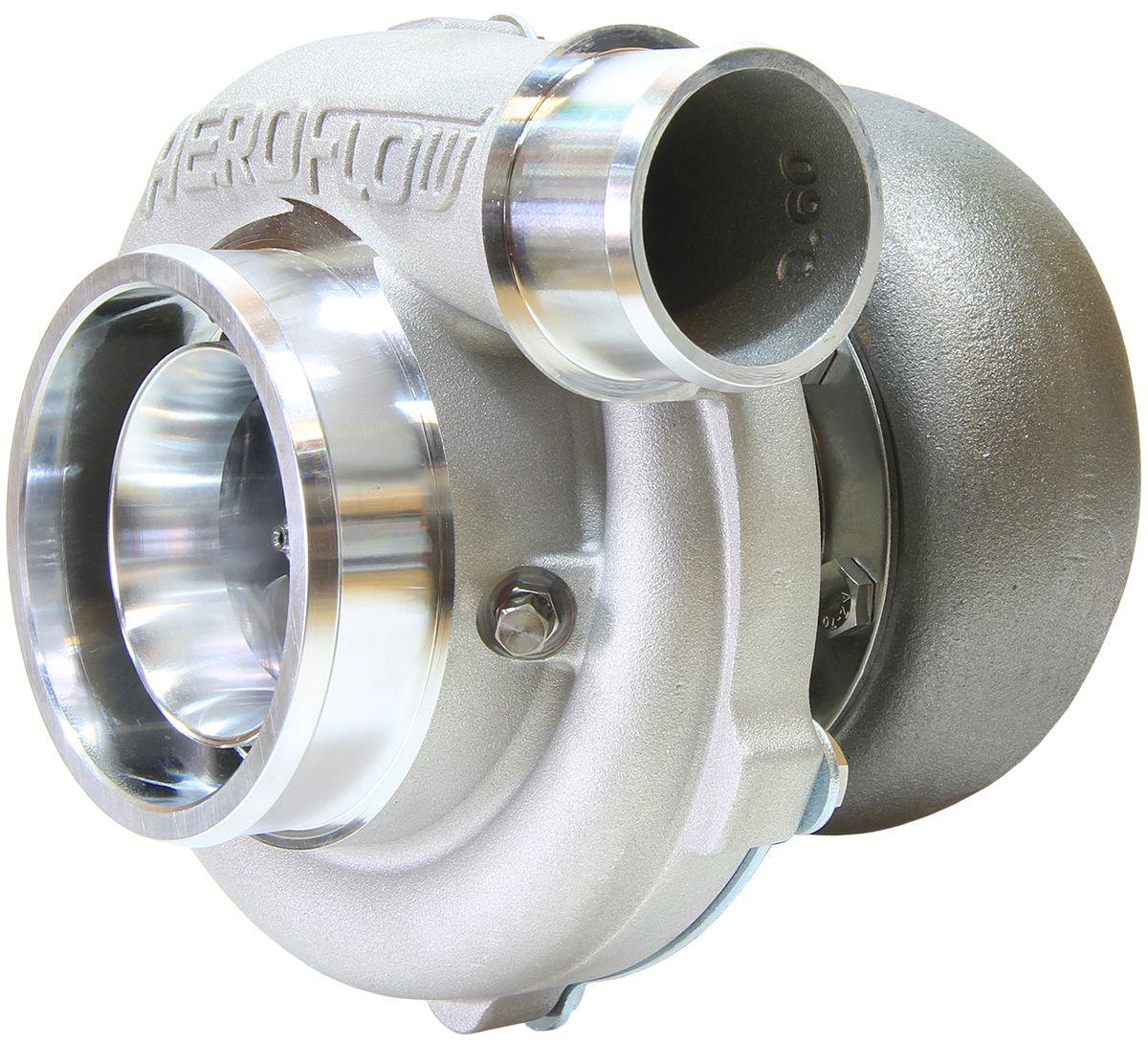 Aeroflow Performance External Wastegate, V-Band Inlet & Exhaust Flanges Aeroflow BOOSTED 5455 V-Band 1.01 Turbocharger 650HP, Natural Cast Finish AF8005-3032 SR