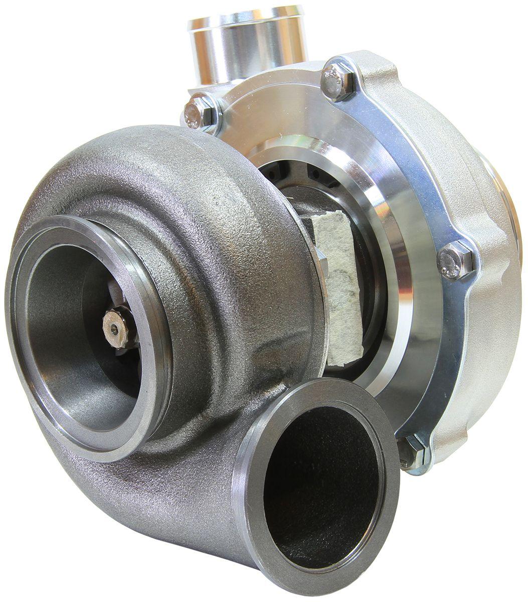 Aeroflow Performance External Wastegate, V-Band Inlet & Exhaust Flanges Aeroflow BOOSTED 5855 .83 Reverse Rotation Turbocharger 750HP, Natural Cast Finish AF8005 SR