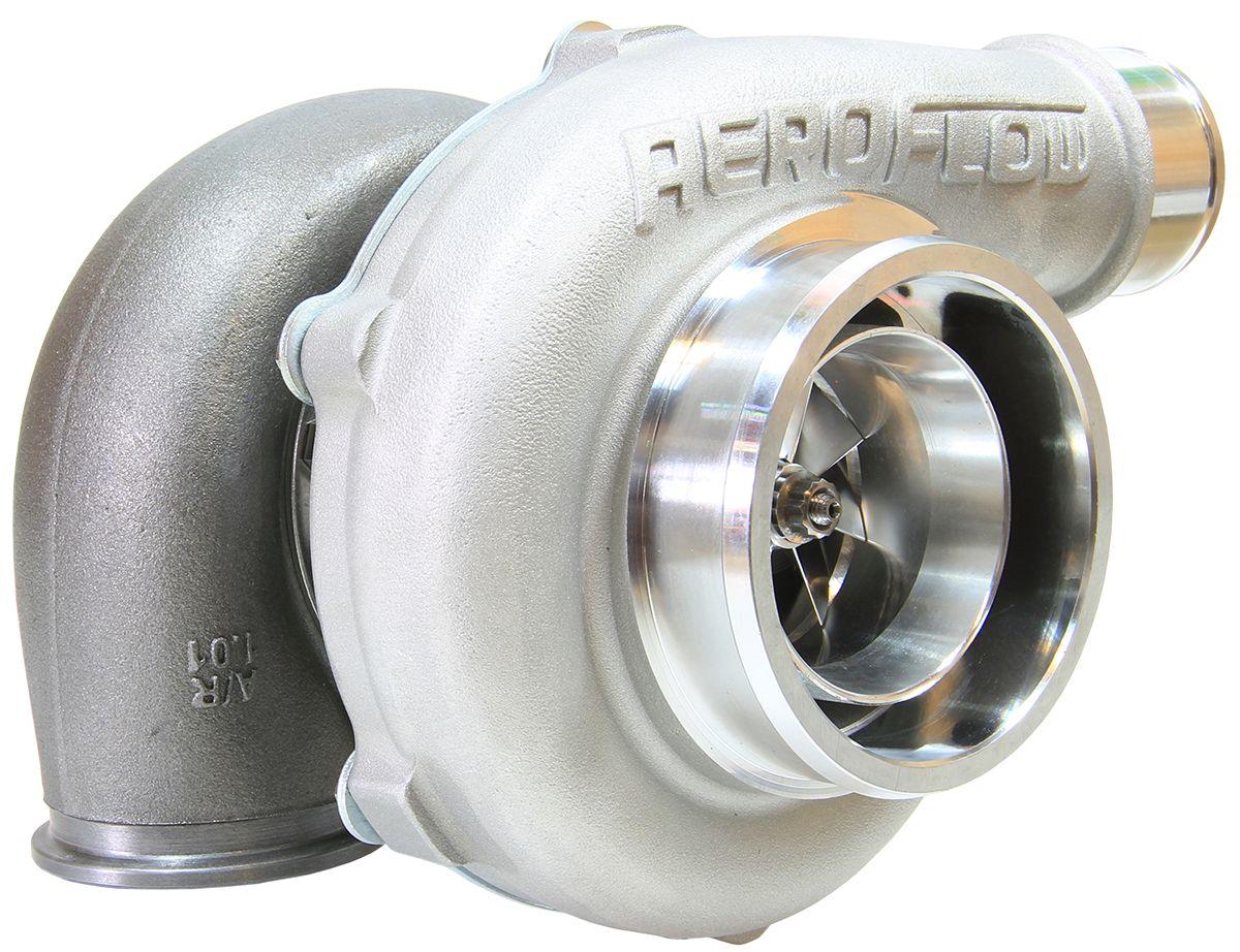 Aeroflow Performance External Wastegate, V-Band Inlet & Exhaust Flanges Aeroflow BOOSTED 5855 V-Band 1.01 Turbocharger 750HP, Natural Cast Finish AF8005-3034 SR