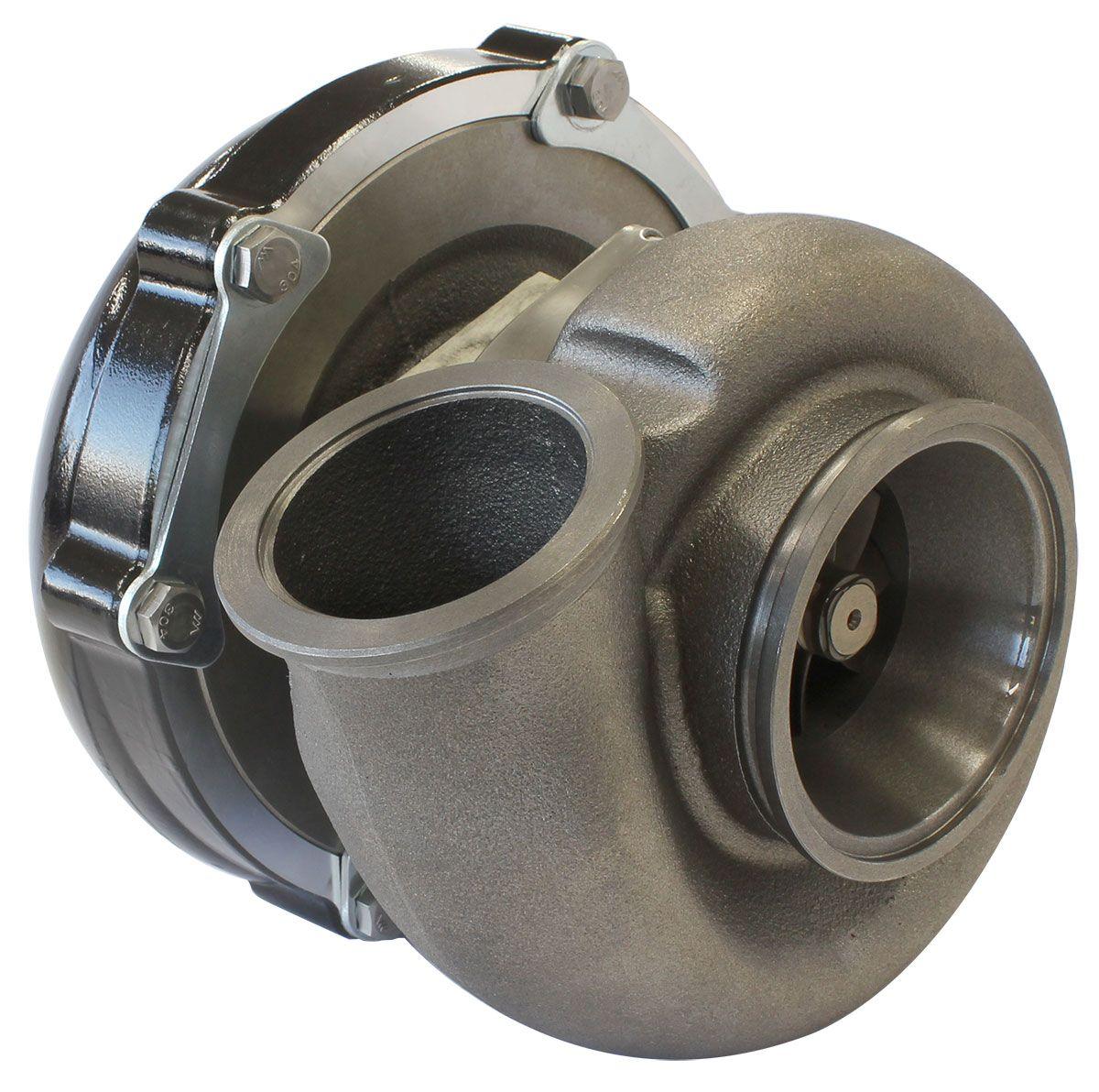 Aeroflow Performance External Wastegate, V-Band Inlet & Exhaust Flanges Aeroflow BOOSTED 6255 1.21 Turbocharger 900HP, Hi Temp Black Finish AF8005-3058BLK SR