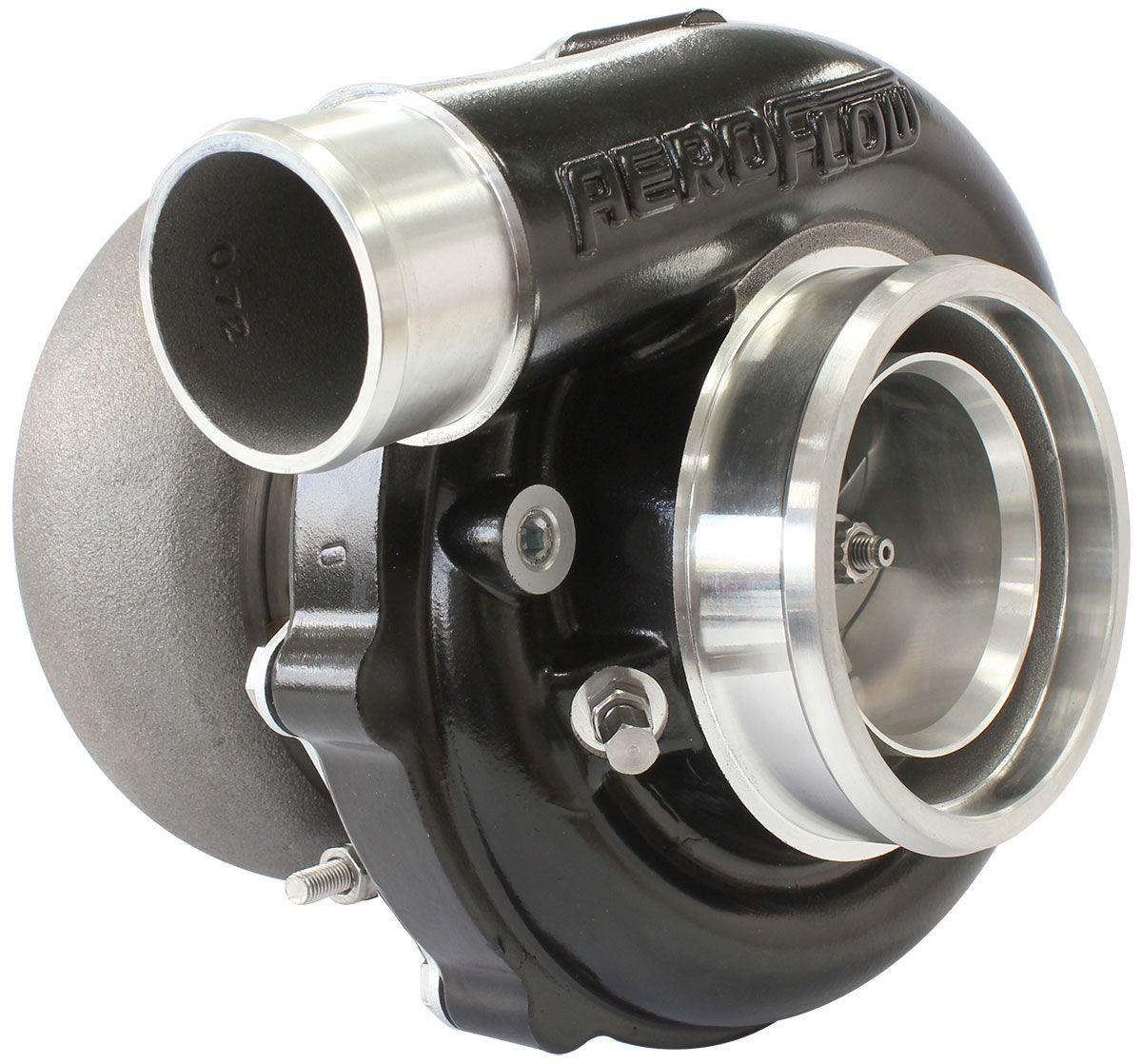 Aeroflow Performance External Wastegate, V-Band Inlet & Exhaust Flanges Aeroflow BOOSTED 6262 1.01 Reverse Rotation Turbocharger 900HP, Hi Temp Black Finish AF80 SR