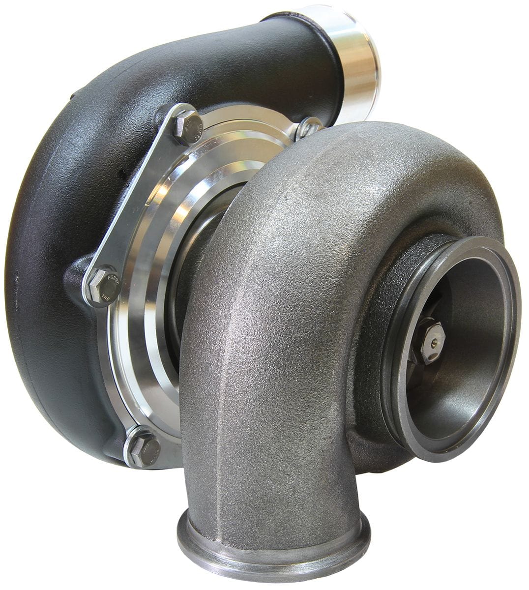 Aeroflow Performance External Wastegate, V-Band Inlet & Exhaust Flanges Aeroflow BOOSTED 6662 1.01 Reverse Rotation Turbocharger 900HP, Hi Temp Black Finish AF80 SR