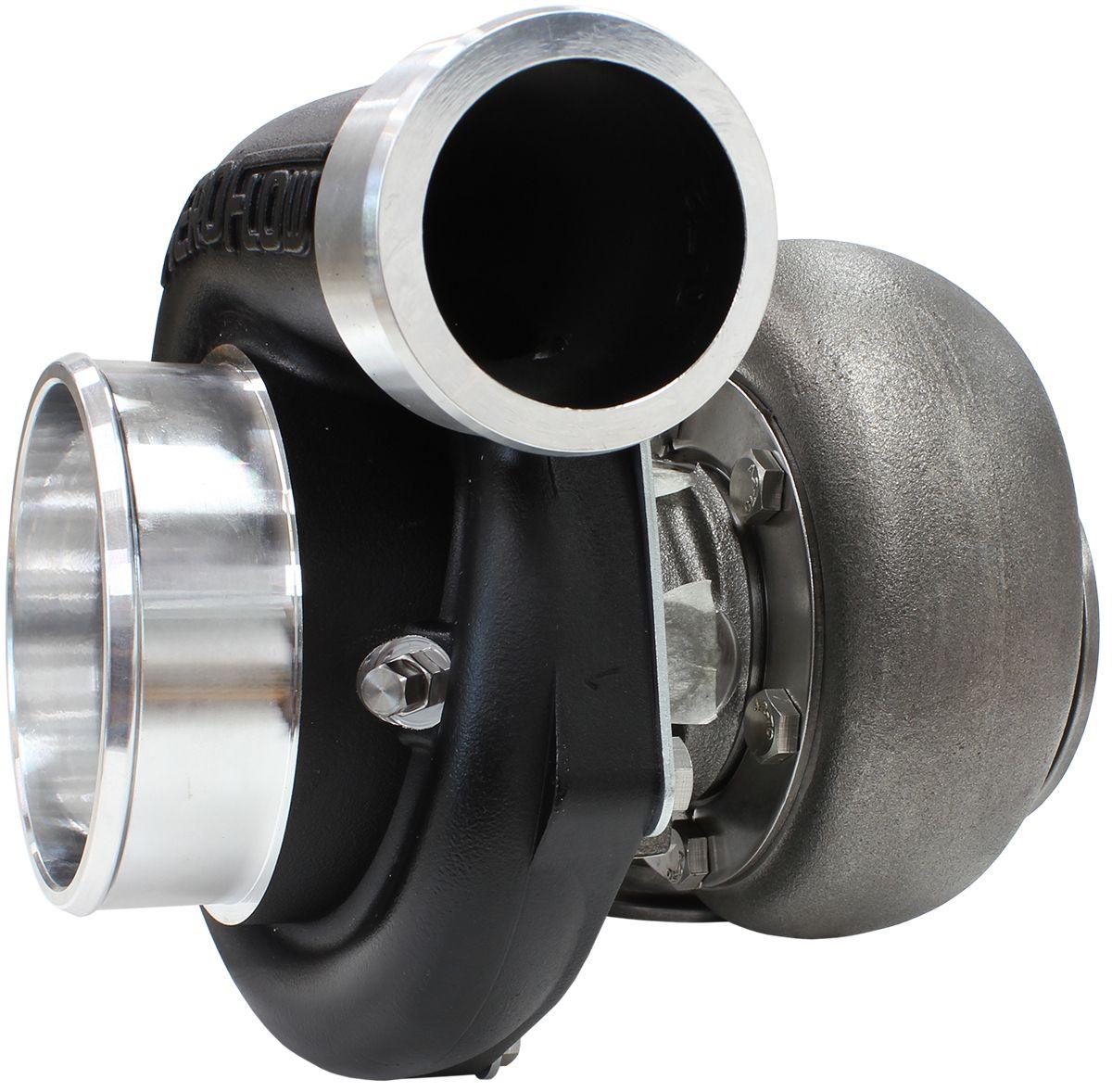 Aeroflow Performance External Wastegate, V-Band Inlet & Exhaust Flanges Aeroflow BOOSTED 6662 V-Band 1.01 Turbocharger 900HP, Hi Temp Black Finish AF8005-3023BLK SR