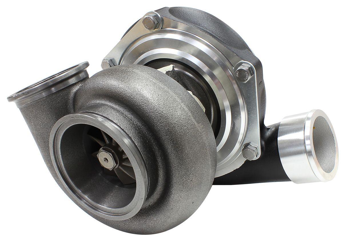 Aeroflow Performance External Wastegate, V-Band Inlet & Exhaust Flanges Aeroflow BOOSTED 6662 V-Band .83 Turbocharger 900HP, Hi Temp Black Finish AF8005-3022BLK SR