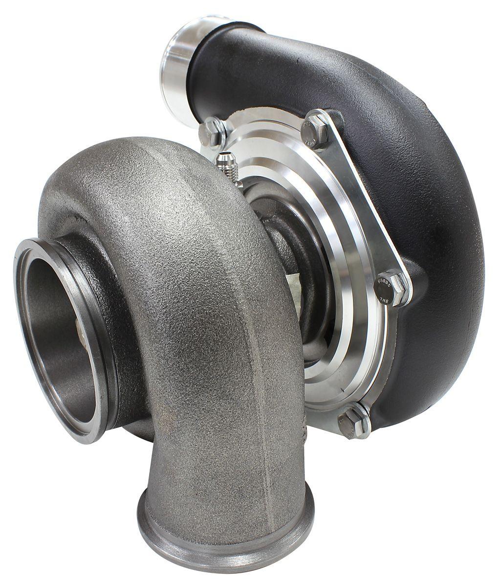Aeroflow Performance External Wastegate, V-Band Inlet & Exhaust Flanges Aeroflow BOOSTED 6662 V-Band .83 Turbocharger 900HP, Hi Temp Black Finish AF8005-3022BLK SR