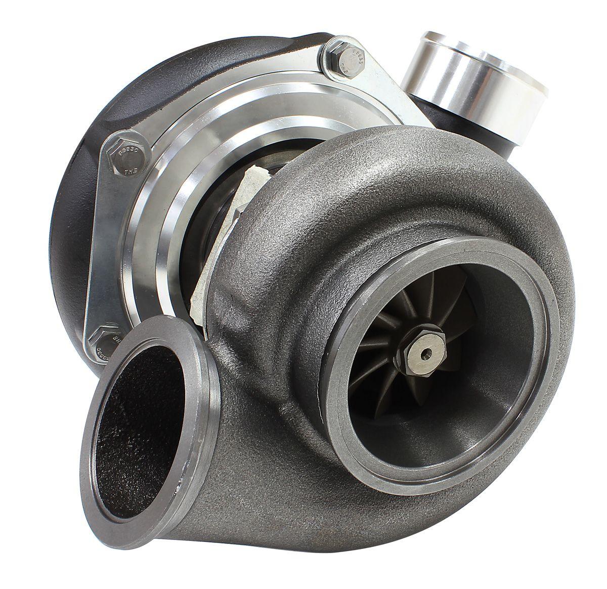 Aeroflow Performance External Wastegate, V-Band Inlet & Exhaust Flanges Aeroflow BOOSTED 6662 V-Band .83 Turbocharger 900HP, Hi Temp Black Finish AF8005-3022BLK SR