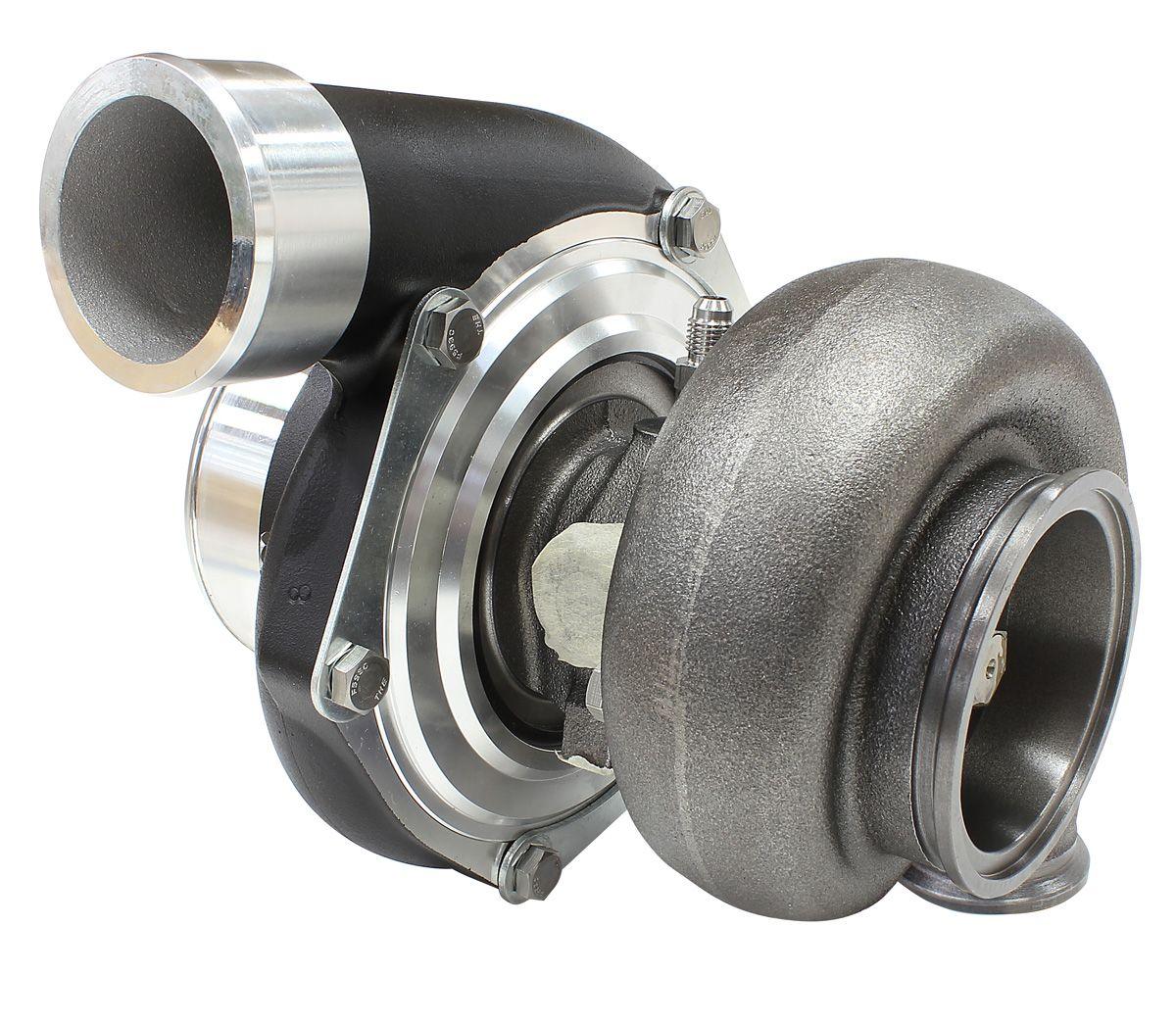 Aeroflow Performance External Wastegate, V-Band Inlet & Exhaust Flanges Aeroflow BOOSTED 6662 V-Band .83 Turbocharger 900HP, Hi Temp Black Finish AF8005-3022BLK SR