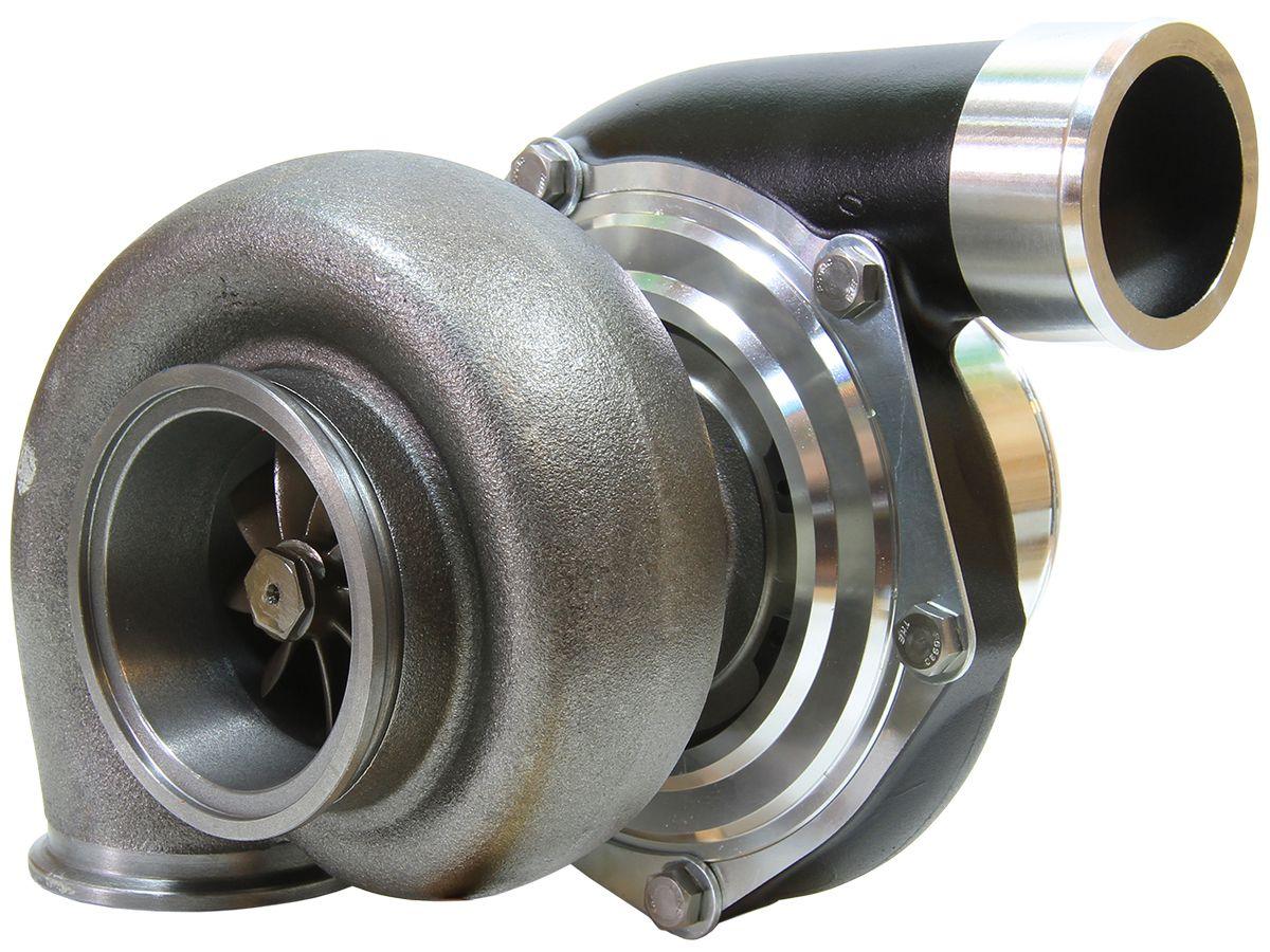 Aeroflow Performance External Wastegate, V-Band Inlet & Exhaust Flanges Aeroflow BOOSTED 6762 1.01 Reverse Rotation Turbocharger 950HP, Hi Temp Black Finish AF80 SR