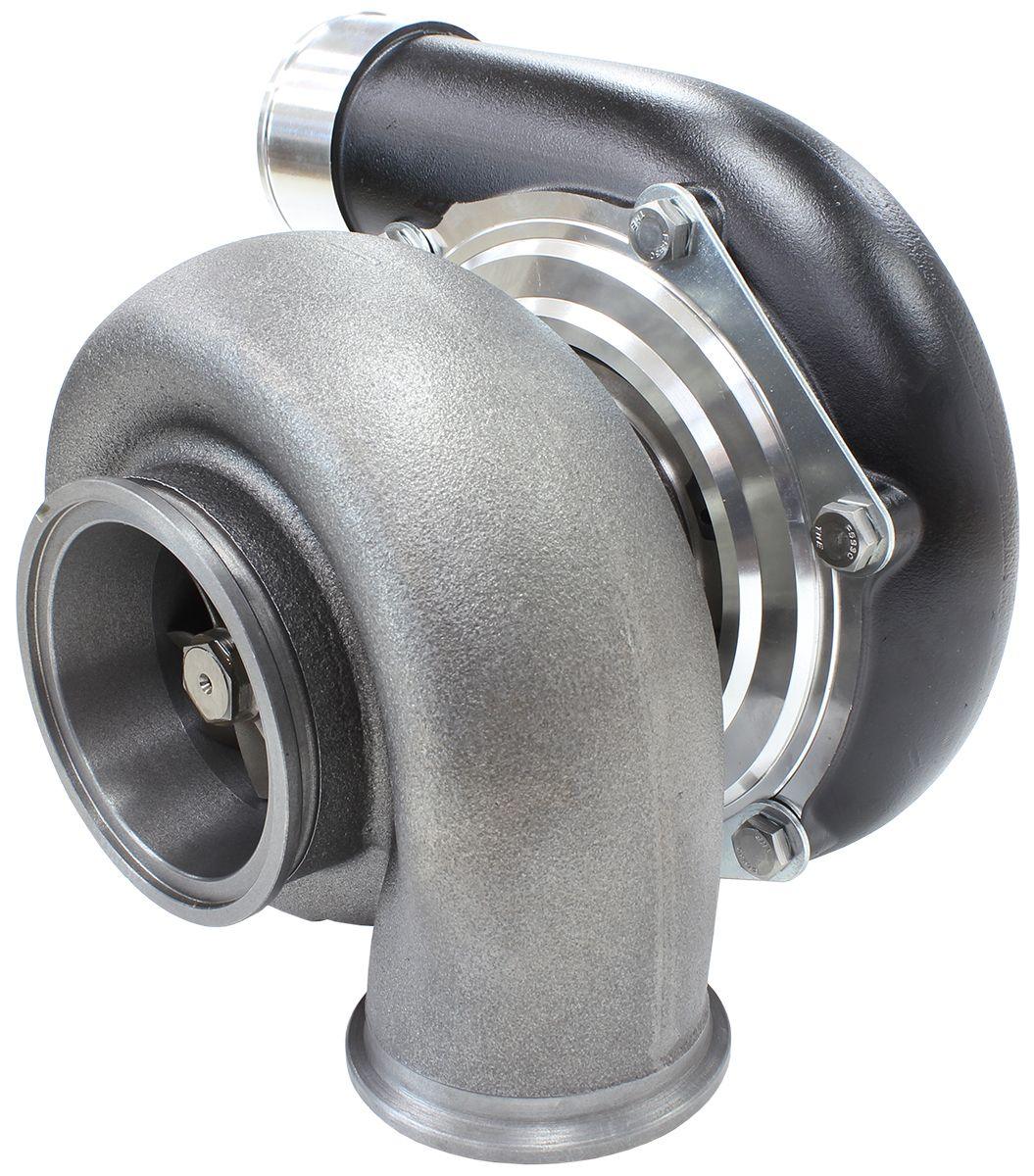 Aeroflow Performance External Wastegate, V-Band Inlet & Exhaust Flanges Aeroflow BOOSTED 6762 V-Band 1.01 Turbocharger 950HP, Hi Temp Black Finish AF8005-3026BLK SR