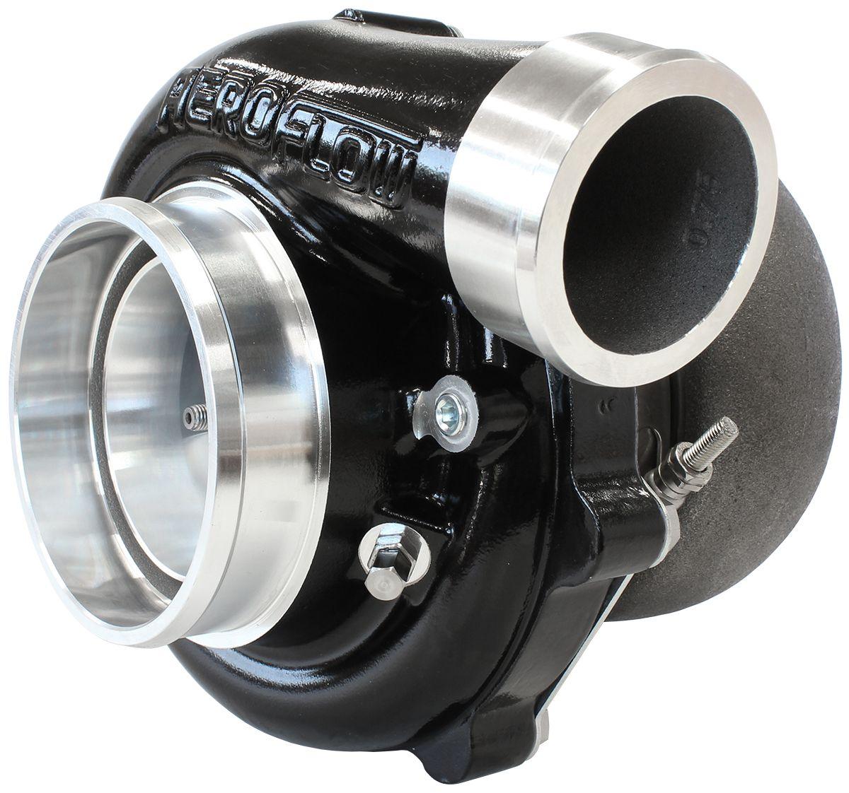 Aeroflow Performance External Wastegate, V-Band Inlet & Exhaust Flanges Aeroflow BOOSTED 6862 1.01 Turbocharger 1050HP, Hi Temp Black Finish AF8005-3073BLK SR