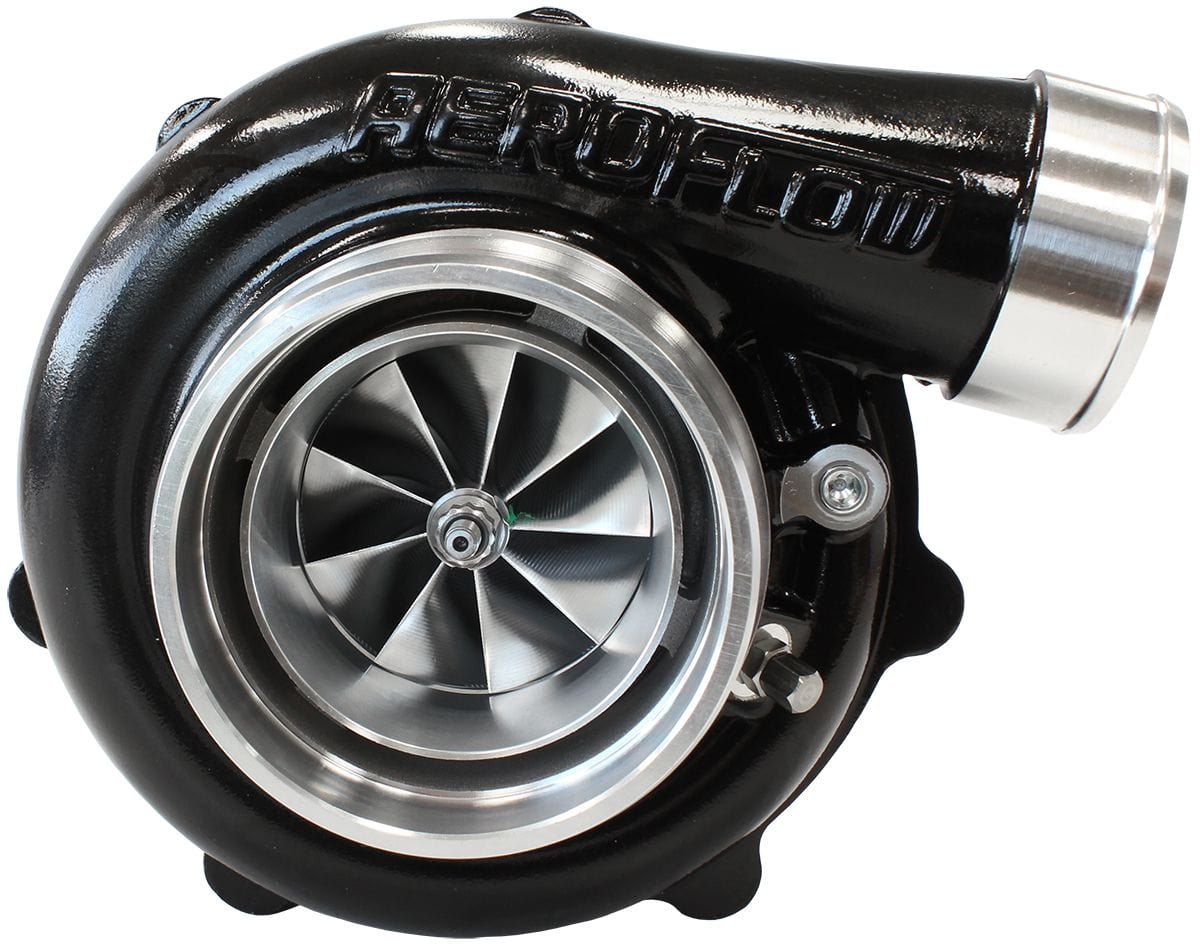 Aeroflow Performance External Wastegate, V-Band Inlet & Exhaust Flanges Aeroflow BOOSTED 6862 1.01 Turbocharger 1050HP, Hi Temp Black Finish AF8005-3073BLK SR