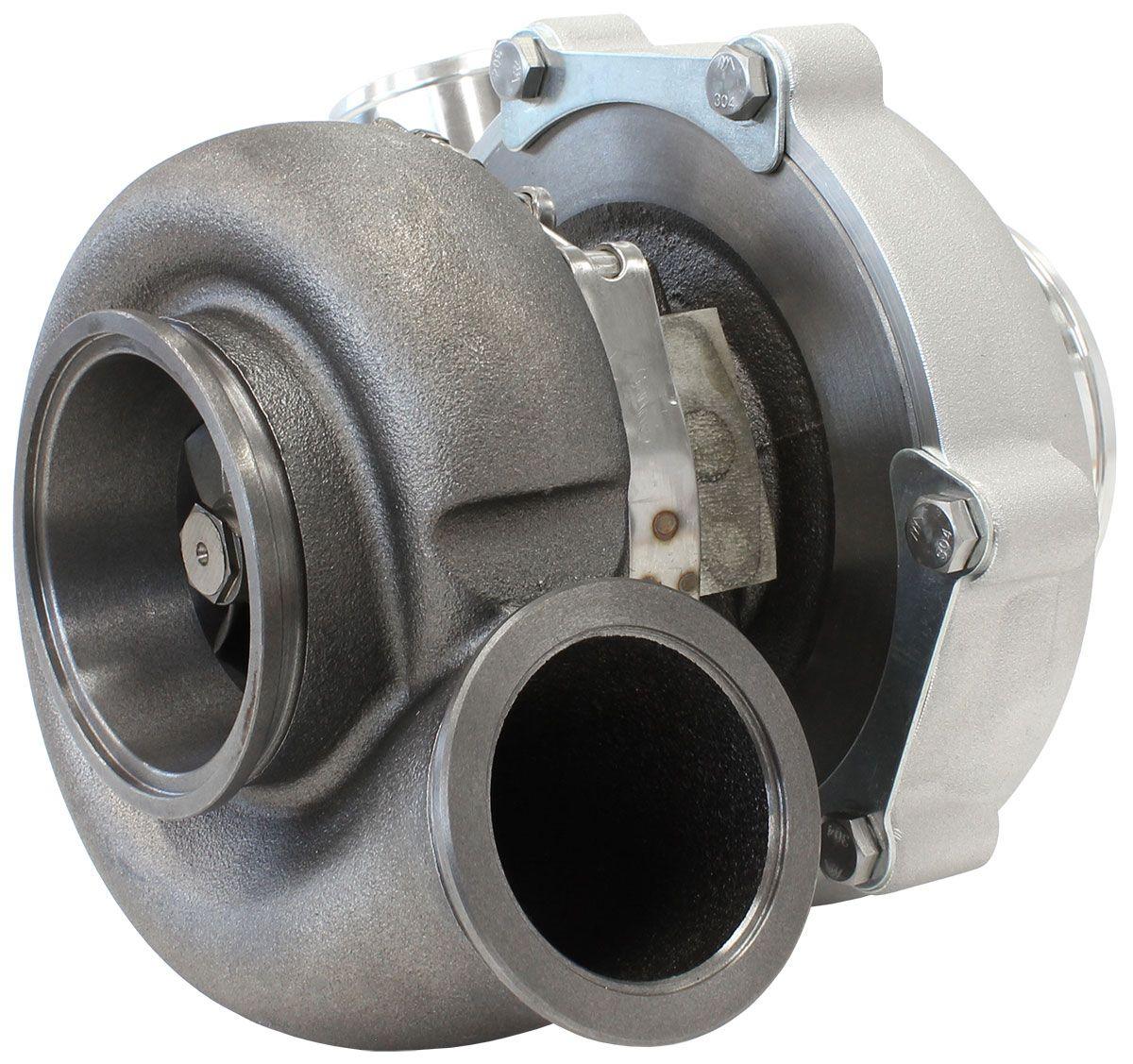 Aeroflow Performance External Wastegate, V-Band Inlet & Exhaust Flanges Aeroflow BOOSTED 6862 1.21 Reverse Rotation Turbocharger 1050HP, Natural Cast Finish AF80 SR