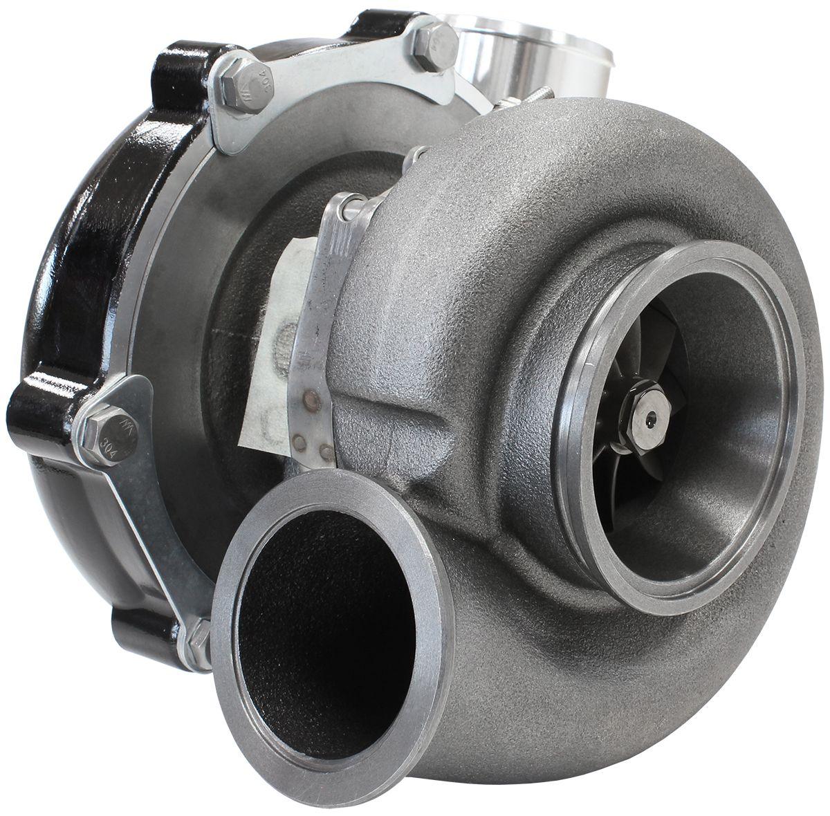 Aeroflow Performance External Wastegate, V-Band Inlet & Exhaust Flanges Aeroflow BOOSTED 6862 1.21 Turbocharger 1050HP, Hi Temp Black Finish AF8005-3074BLK SR