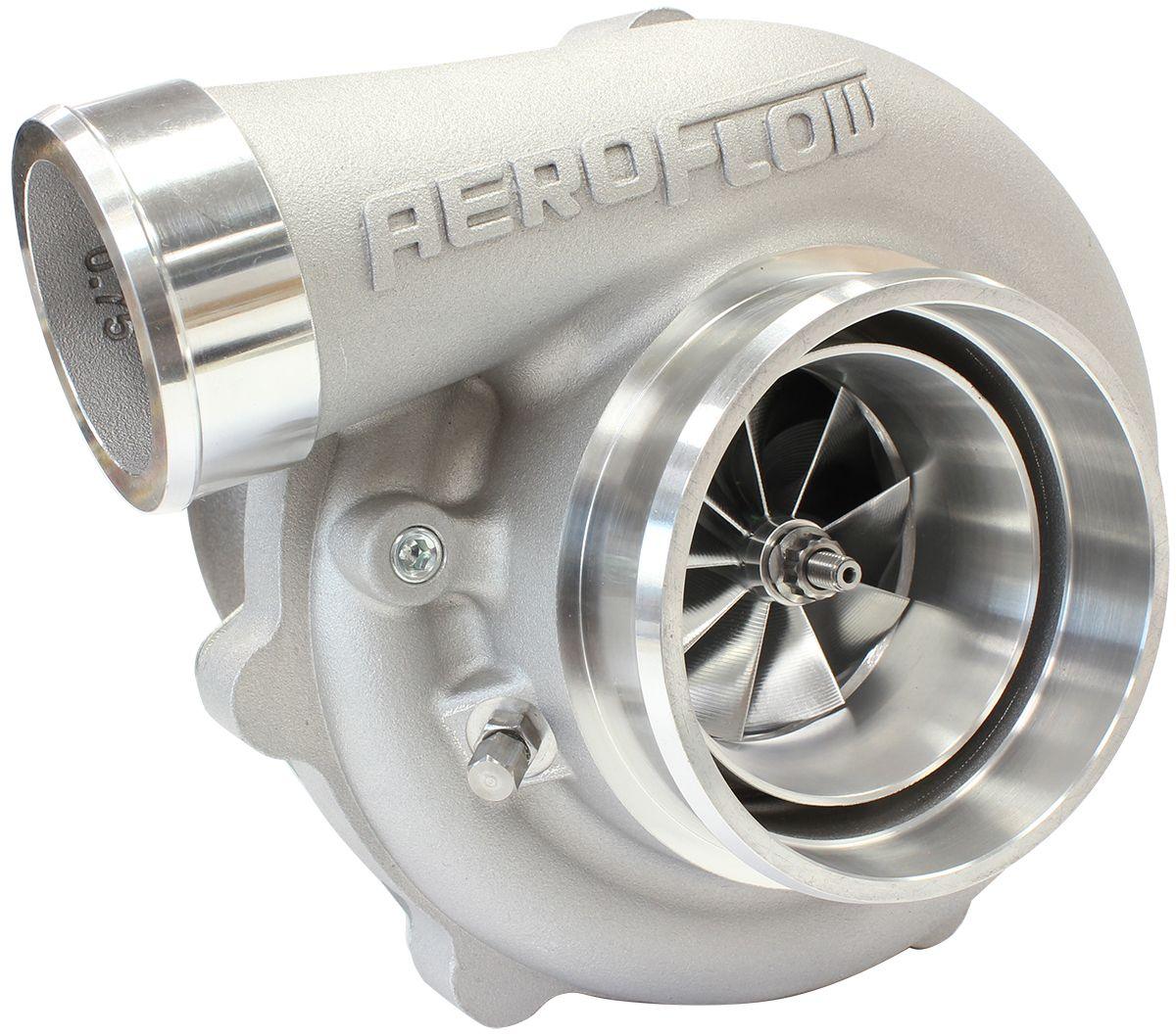 Aeroflow Performance External Wastegate, V-Band Inlet & Exhaust Flanges Aeroflow BOOSTED 6862 .83 Reverse Rotation Turbocharger 1050HP, Natural Cast Finish AF800 SR