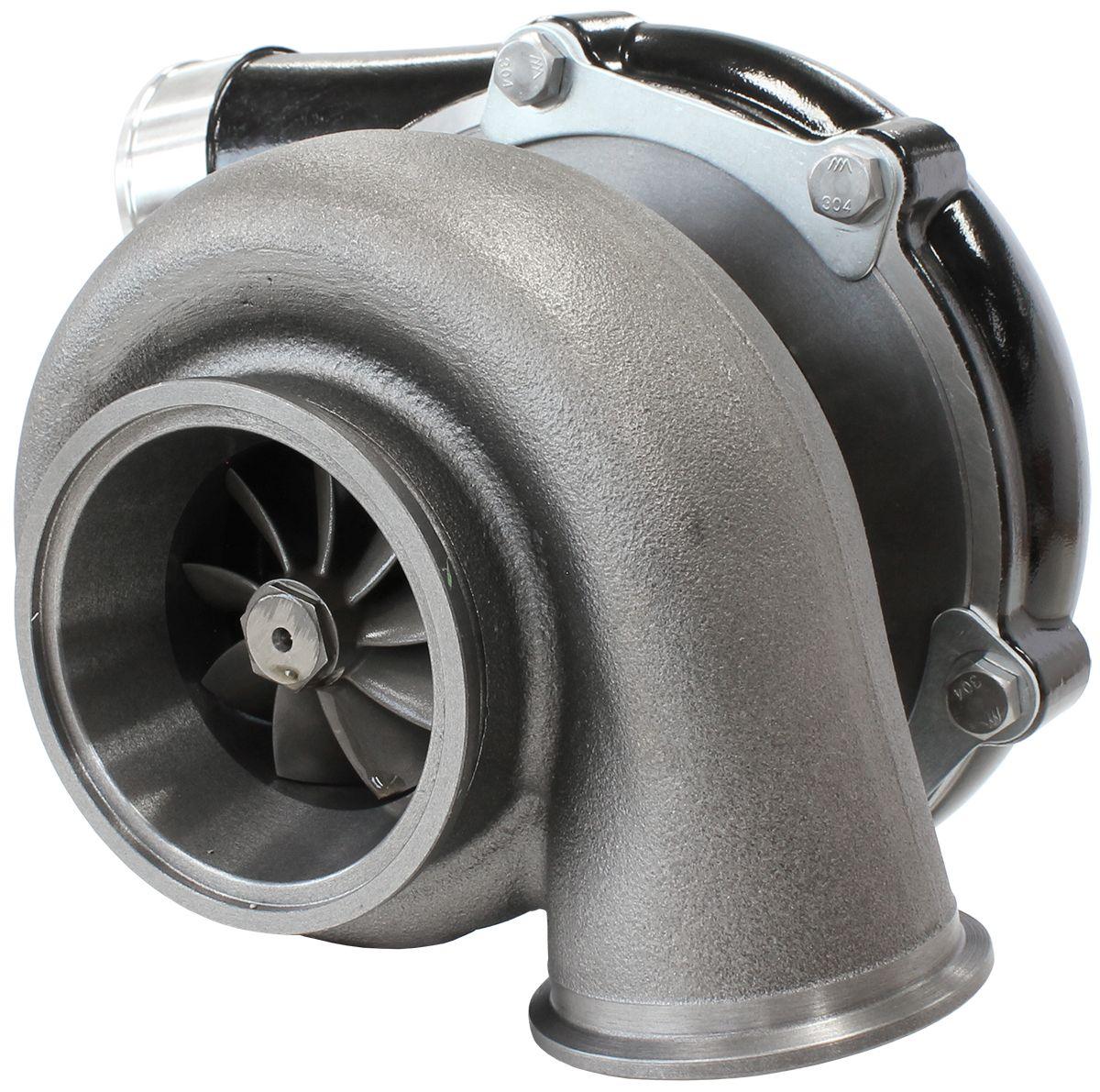 Aeroflow Performance External Wastegate, V-Band Inlet & Exhaust Flanges Aeroflow BOOSTED 6862 .83 Turbocharger 1050HP, Hi Temp Black Finish AF8005-3072BLK SR