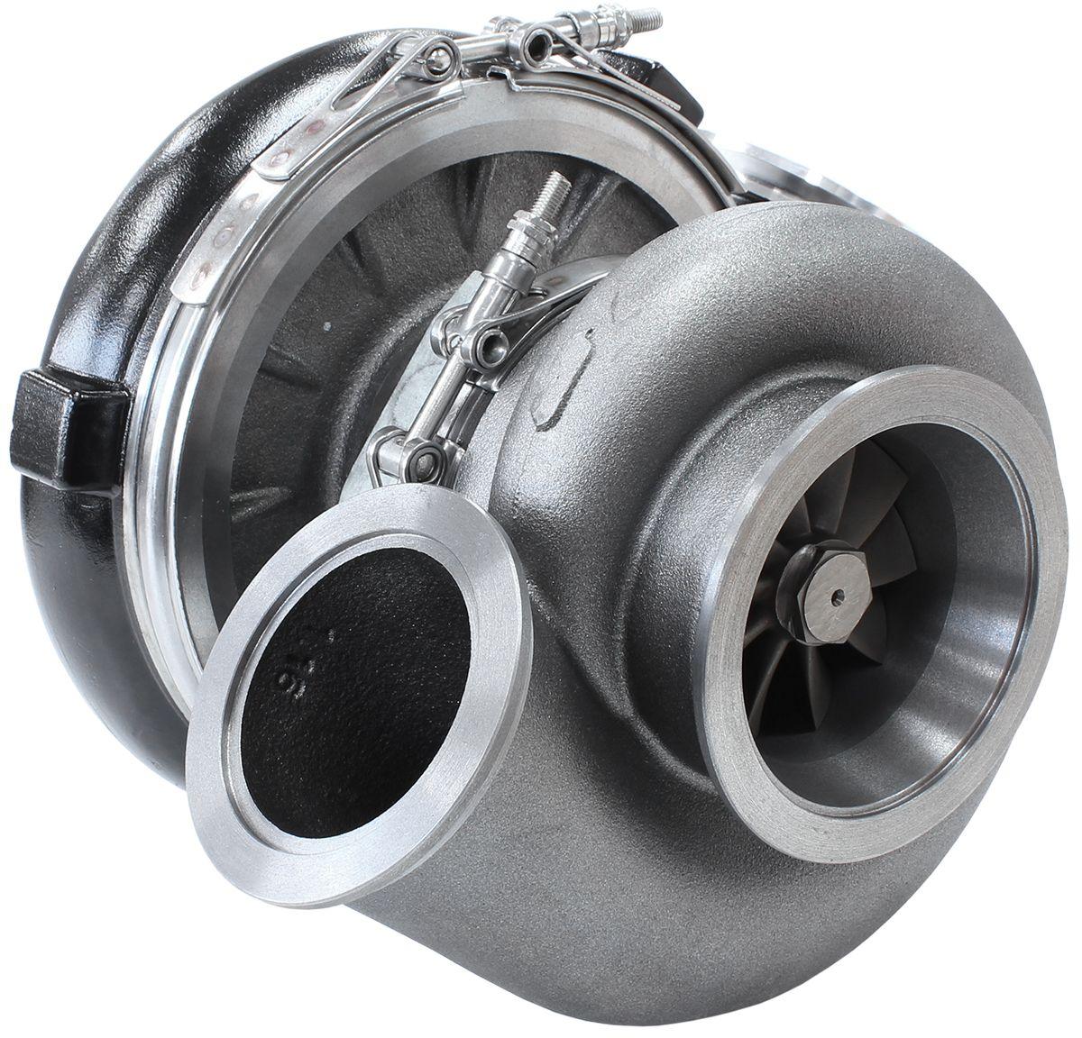Aeroflow Performance External Wastegate, V-Band Inlet & Exhaust Flanges Aeroflow BOOSTED 8077 V-Band 1.16 Turbocharger 1250HP, Hi Temp Black Finish AF8005-4015BL SR