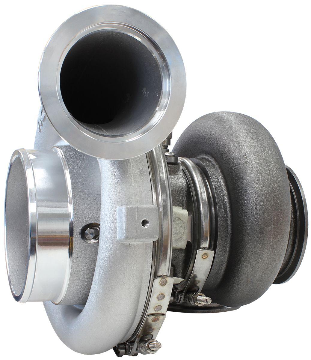Aeroflow Performance External Wastegate, V-Band Inlet & Exhaust Flanges Aeroflow BOOSTED 8077 V-Band 1.16 Turbocharger 1250HP, Natural Cast Finish AF8005-4015 SR