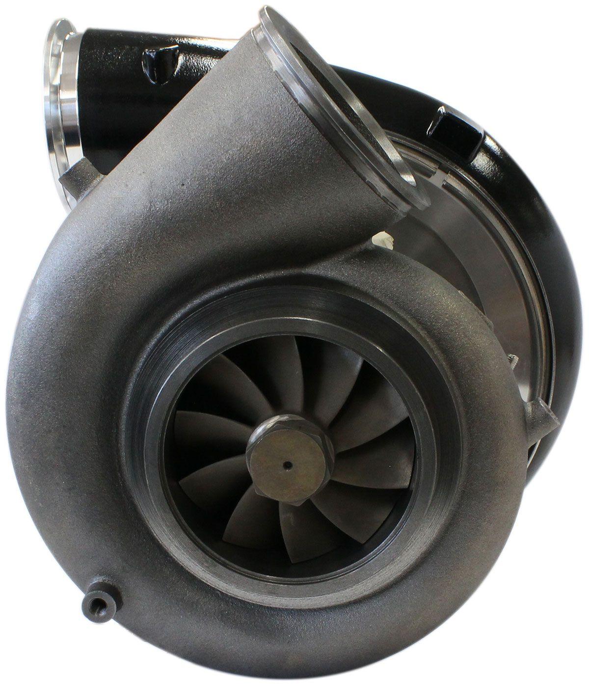 Aeroflow Performance External Wastegate, V-Band Inlet & Exhaust Flanges Aeroflow BOOSTED 98102 V-Band 1.22 Turbocharger 2500HP, Hi Temp Black Finish AF8006-6021B SR