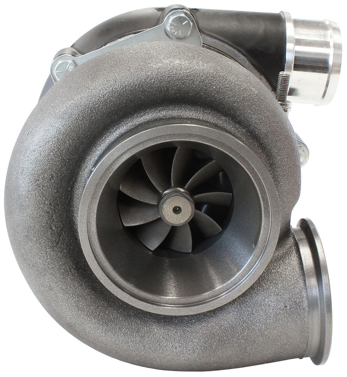 Aeroflow Performance External Wastegate, V-Band Inlet & Exhaust Flanges Aeroflow BOOSTED B5455 1.01 Reverse Rotation Turbocharger 660HP, Hi Temp Black Finish AF8 SR