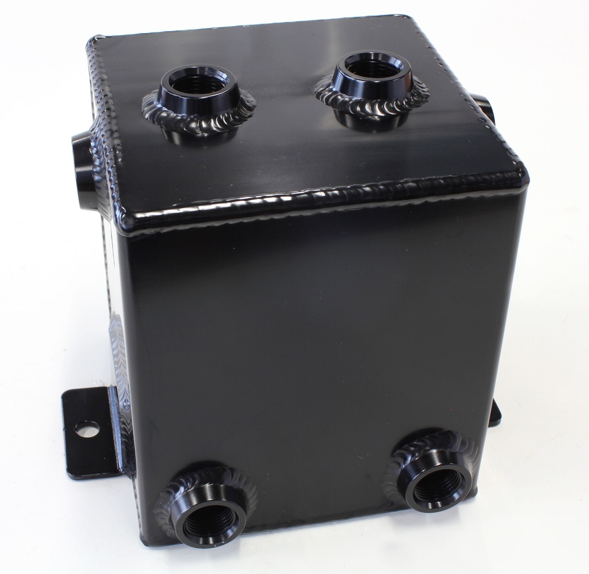 Aeroflow Performance Fabricated Tanks Black Aeroflow Universal Fabricated Alloy Tank - AF77-1011 SR