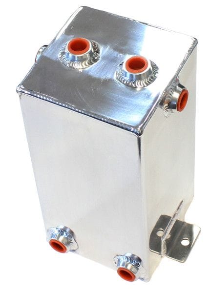 Aeroflow Performance Fabricated Tanks Polished Aeroflow Universal Fabricated Alloy Tank 4L capacity, 5" L x 5" W x 10.5" SR