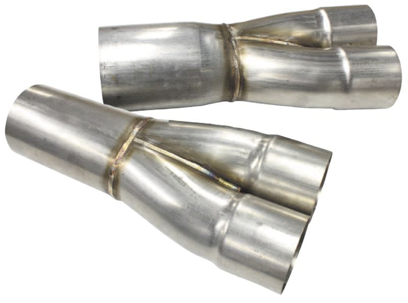 Aeroflow Performance Fabrication 2-1/2" Into 3-1/2" Stainless Steel 2 into 1 Merge Collectors SR