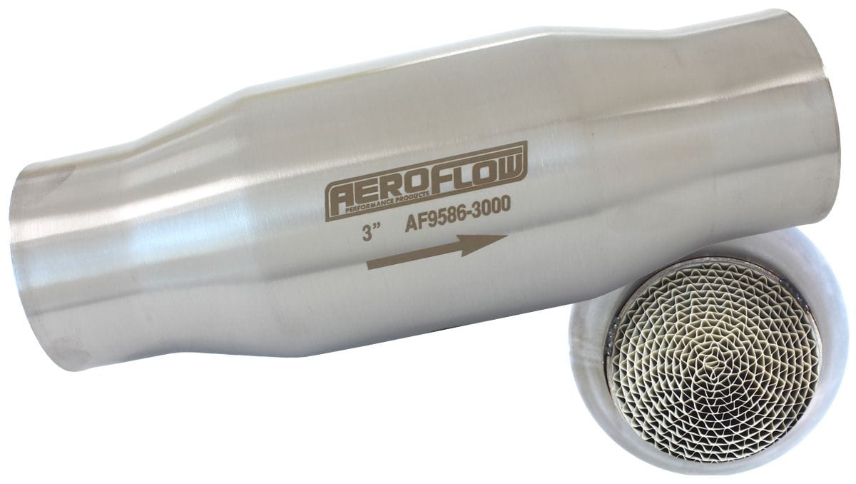 Aeroflow Performance Fabrication 3" (76.2mm) Slip Fit Metallic Catalytic Converter SR