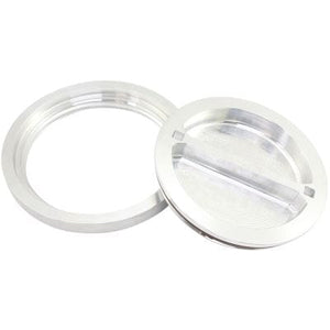 Aeroflow Flush Mount 6" Billet Aluminium Filler Raw Cap & Bung for Ice Box AF464-96
