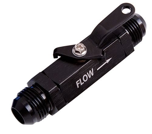 Aeroflow Performance Fuel System 12 / Black Shut Off Valve - Male - Aeroflow - AF1000 SR