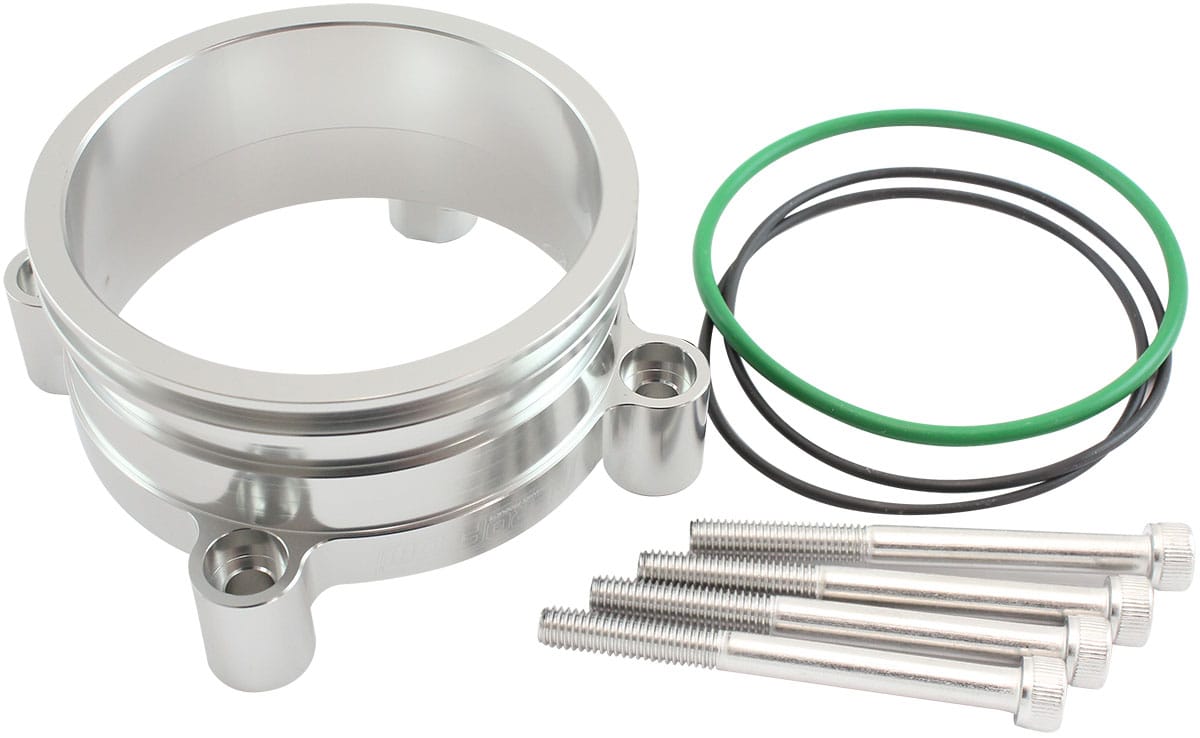 Aeroflow Performance Fuel System Aeroflow Bosch DBW Adapter, Silver Finish AF64-2141 SR